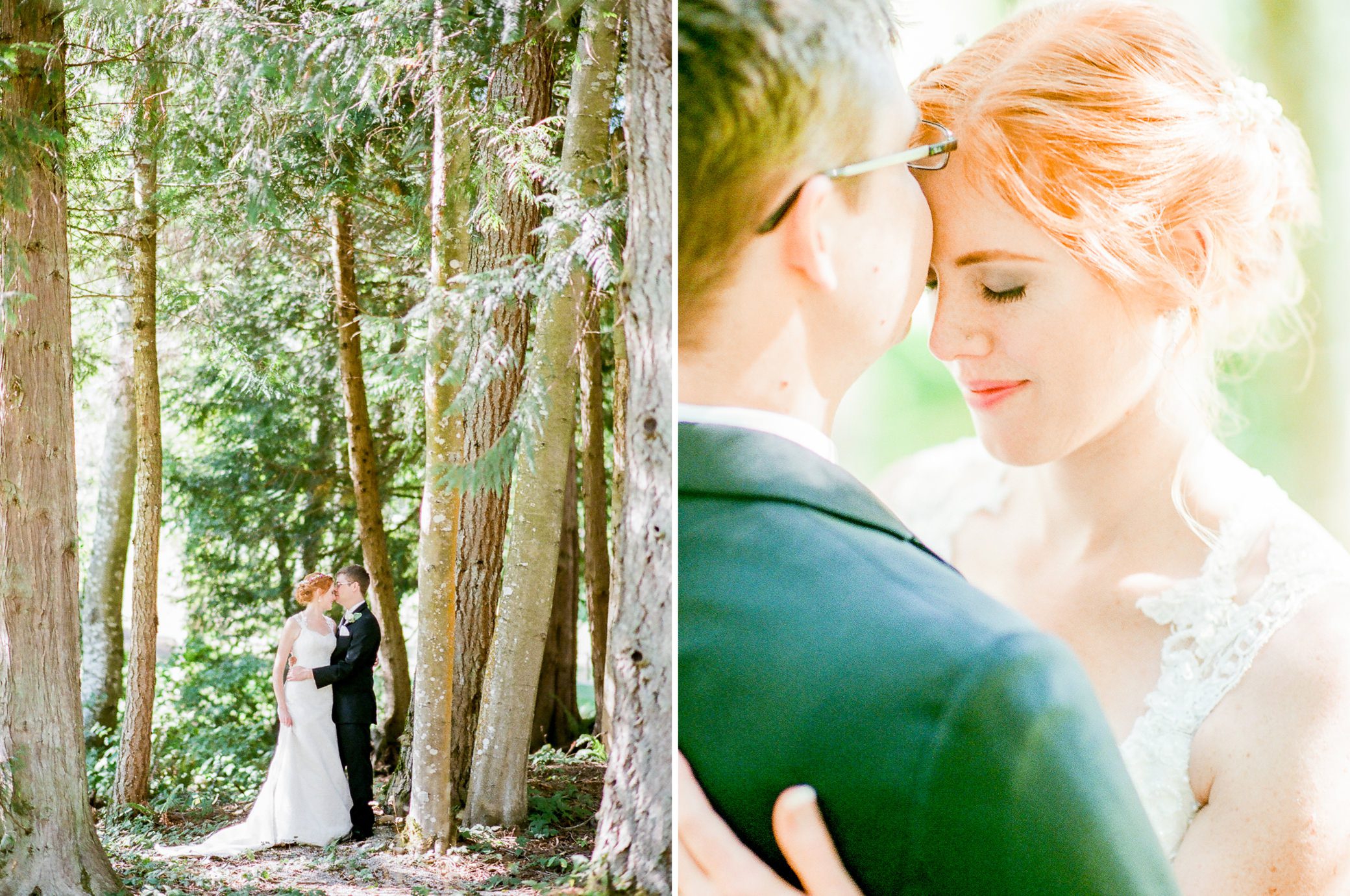 Katherine and Graeme having their professional wedding portraits taken at Kingston House, a wedding venue in Kingston, WA. September 2016.