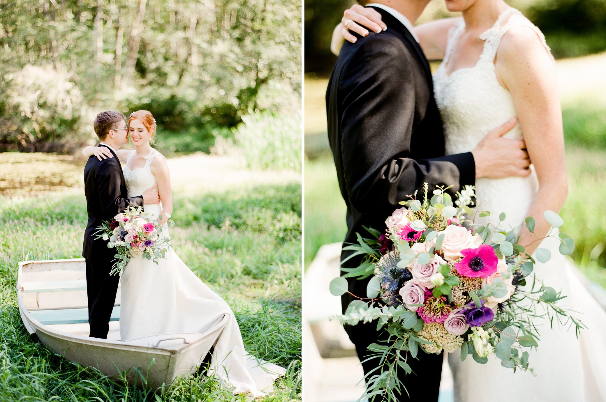 Katherine and Graeme having their professional wedding portraits taken at Kingston House, a wedding venue in Kingston, WA. September 2016.