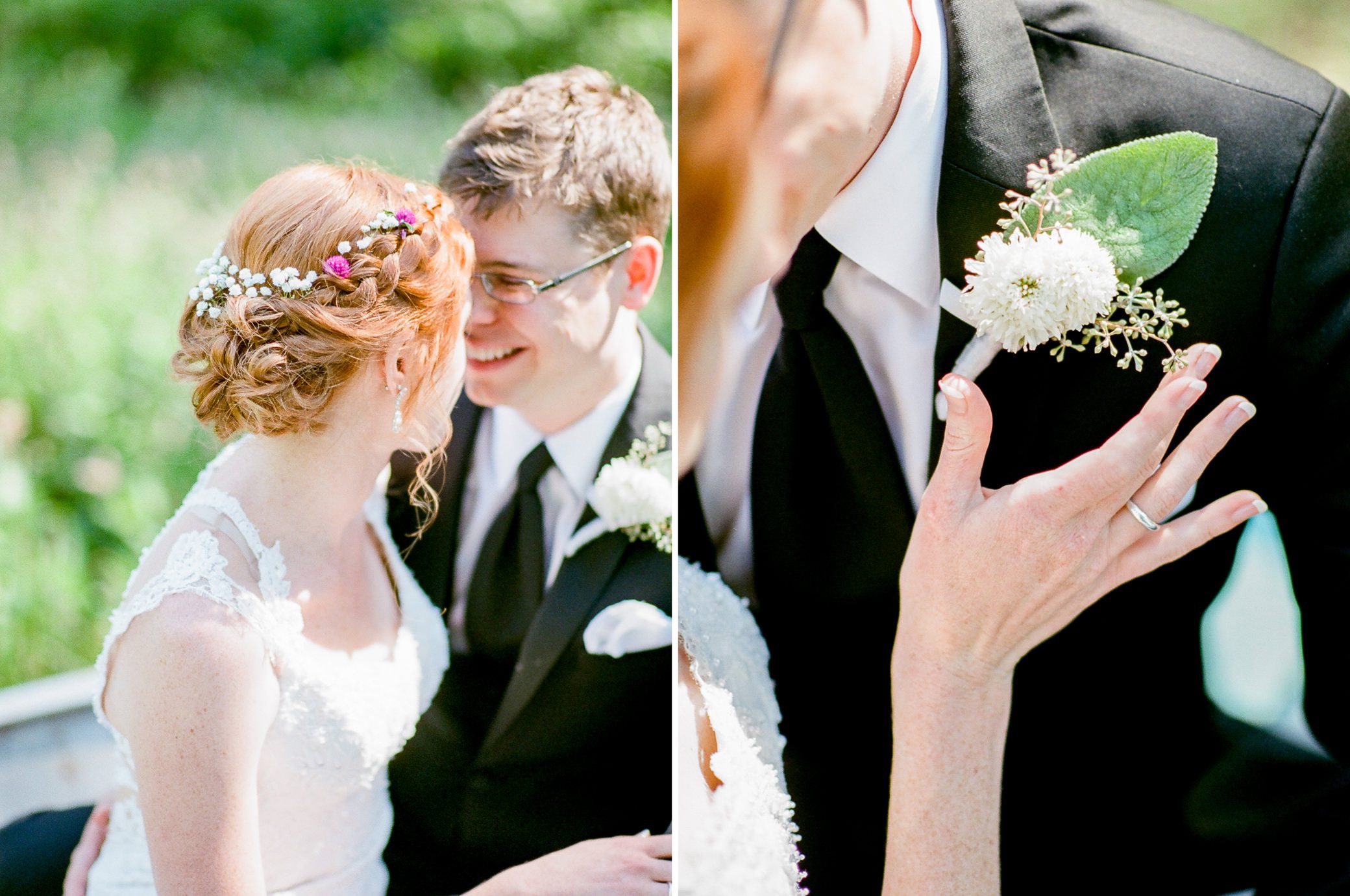 Katherine and Graeme having their professional wedding portraits taken at Kingston House, a wedding venue in Kingston, WA. September 2016.