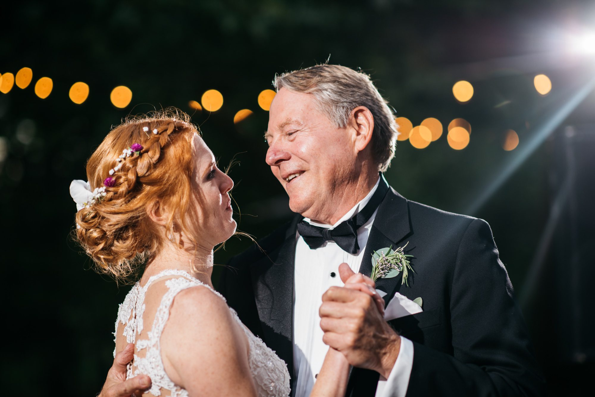 Katherine and her dad's father-daughter dance.