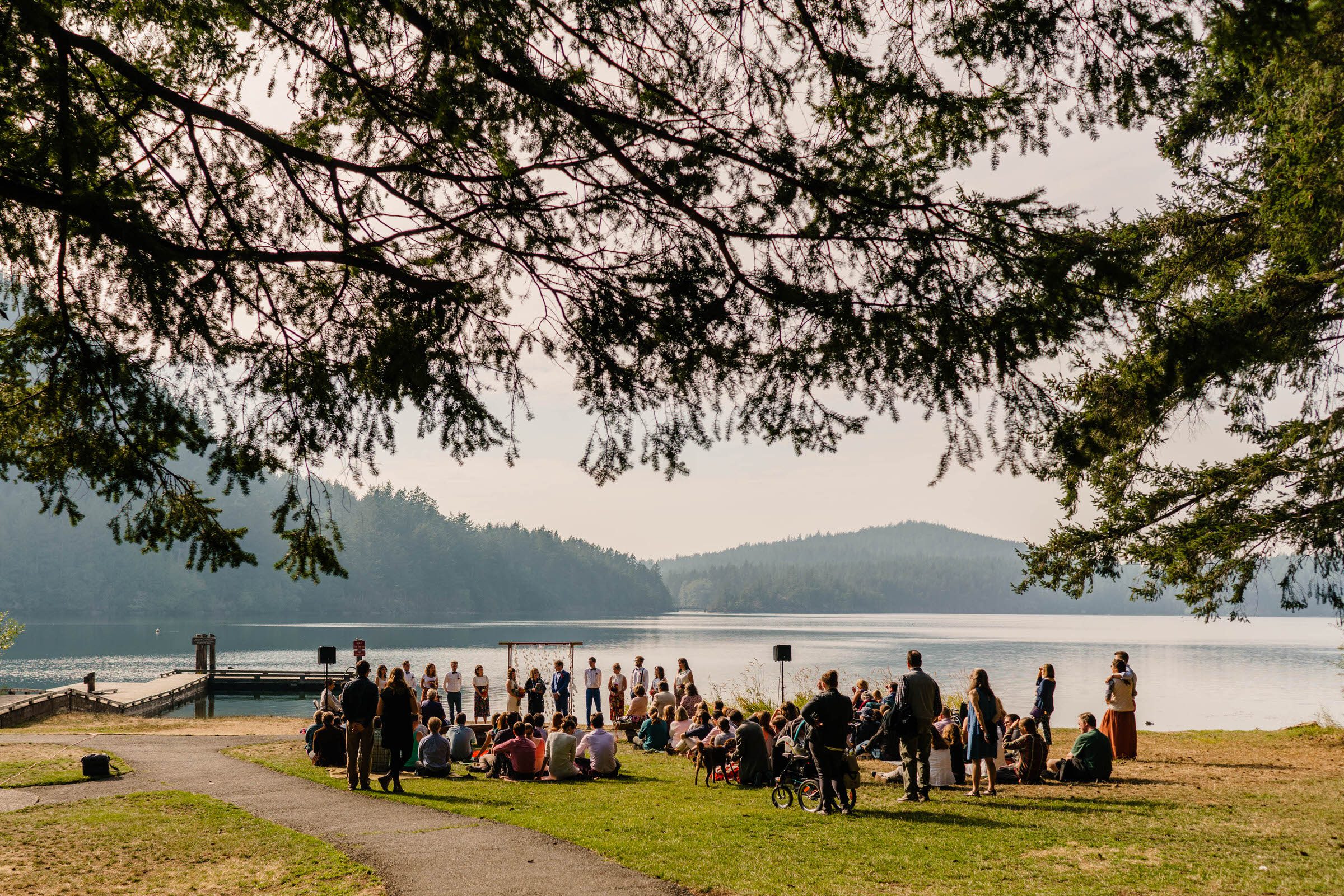 Camp Moran wedding on Orcas Island: Amelia and Adrian