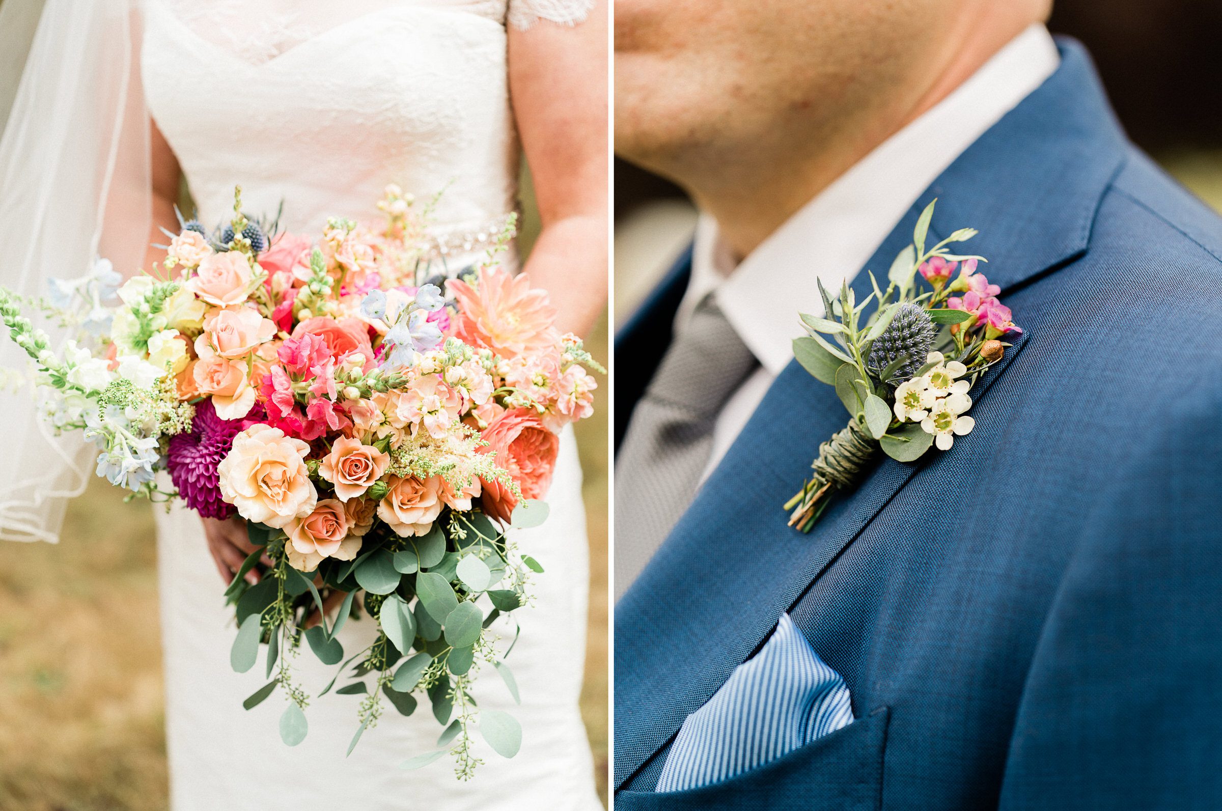 Wayfarer Whidbey Island Wedding: Sara and Joe's beautiful florals made by Wayfarer