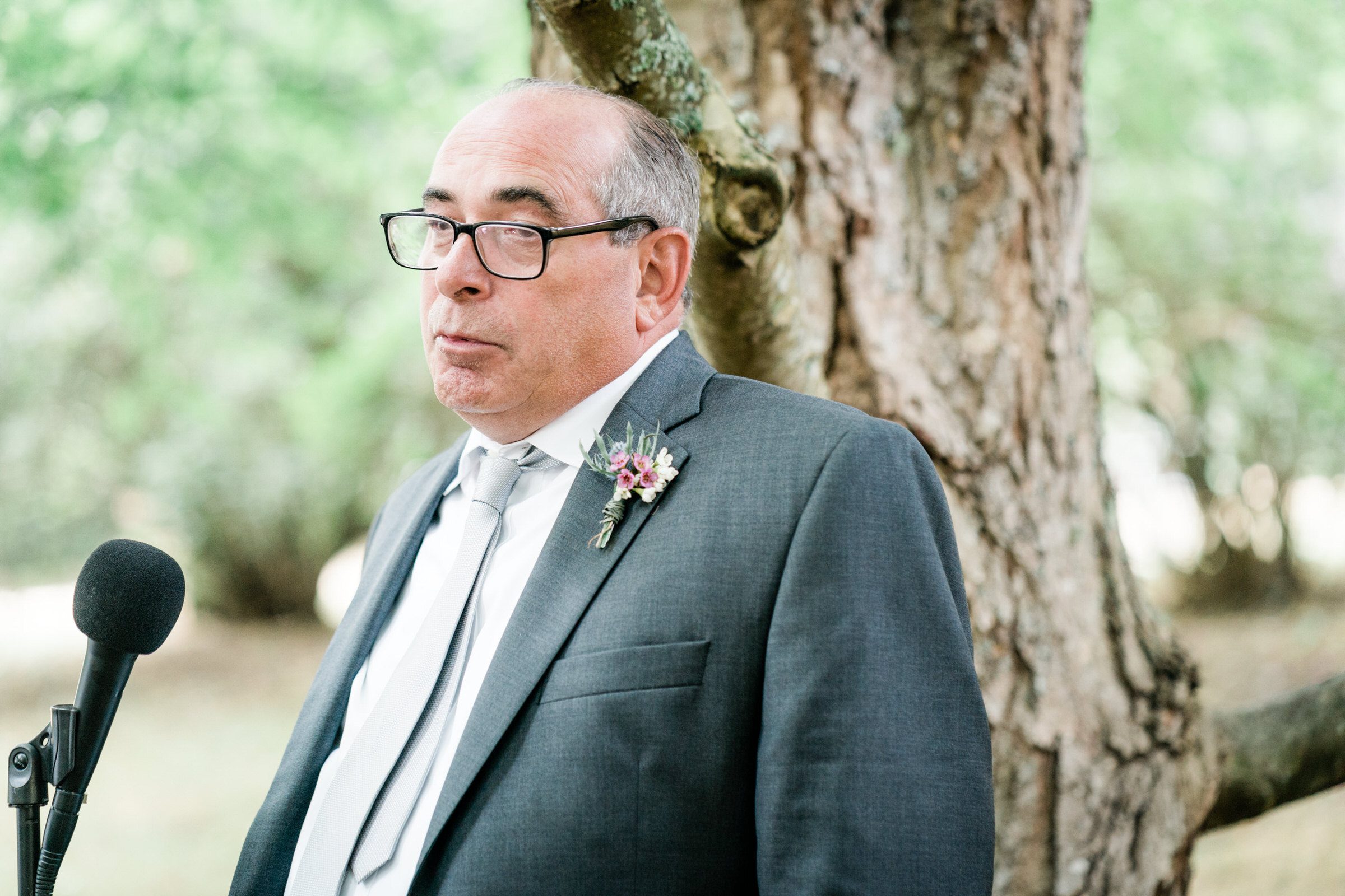 Wayfarer Whidbey Island Wedding: Father of the groom toast