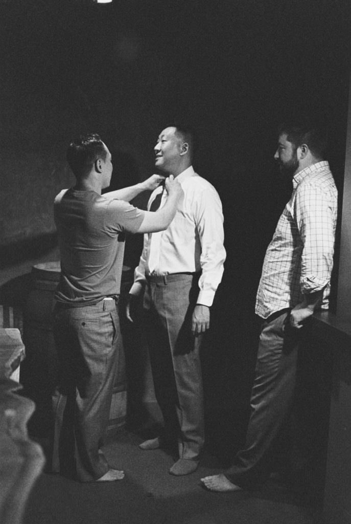 Frank and his guys get ready in the barrel room of Novelty-Hill Januik Frank and his guys get ready in the barrel room of Novelty-Hill Januik