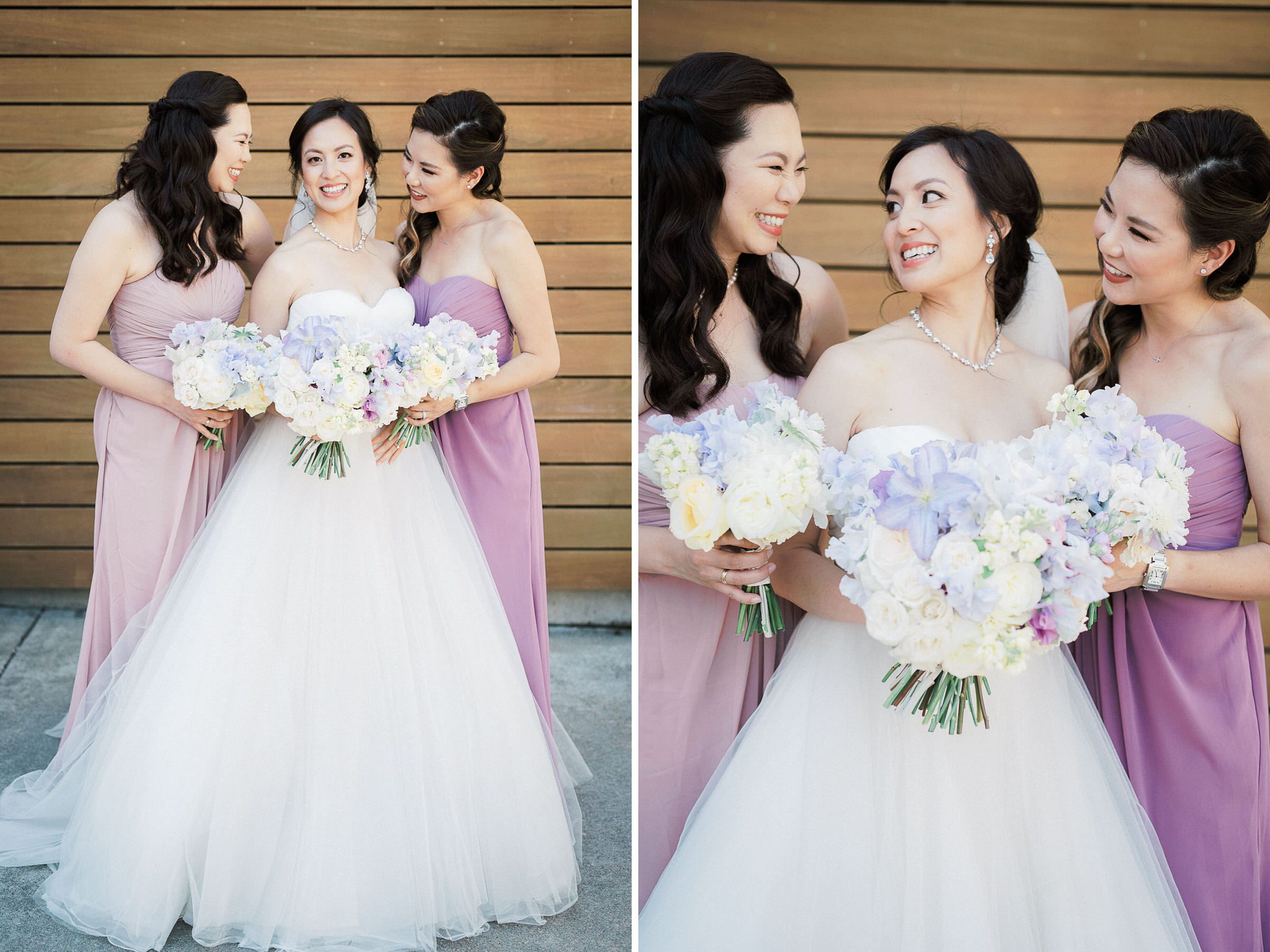 Cindy and her bridesmaids at Novelty-Hill Januik