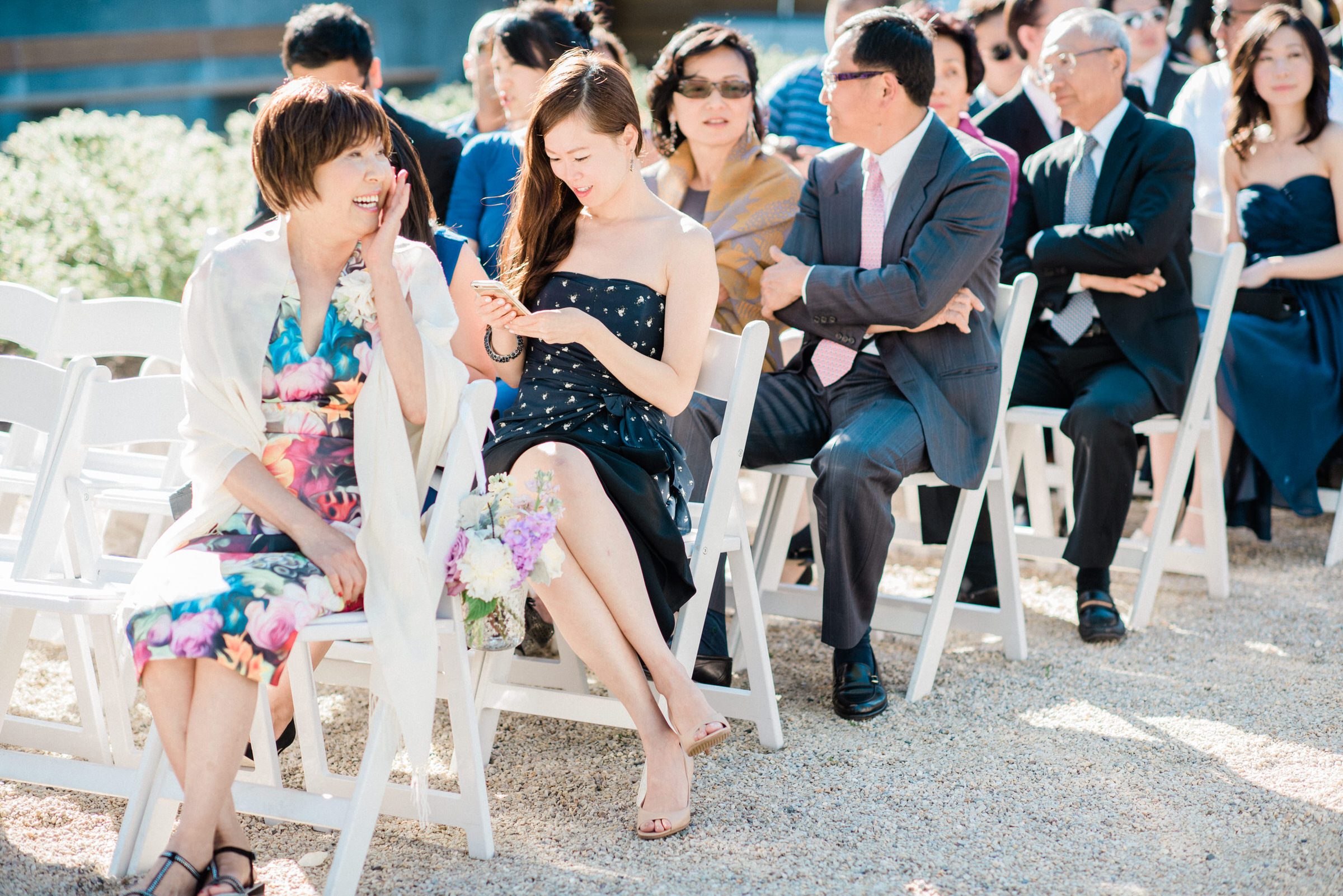 Cindy and Frank's wedding ceremony at Novelty-Hill Januik