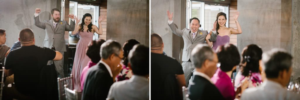 A wedding reception at Novelty-Hill Januik