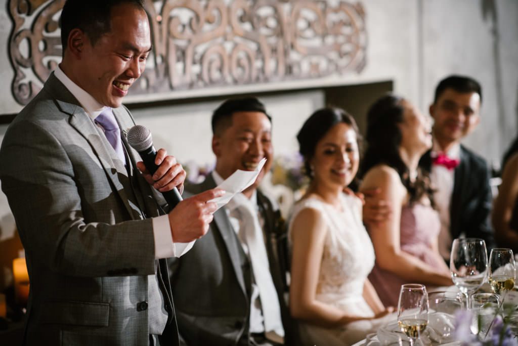 A wedding reception at Novelty-Hill Januik