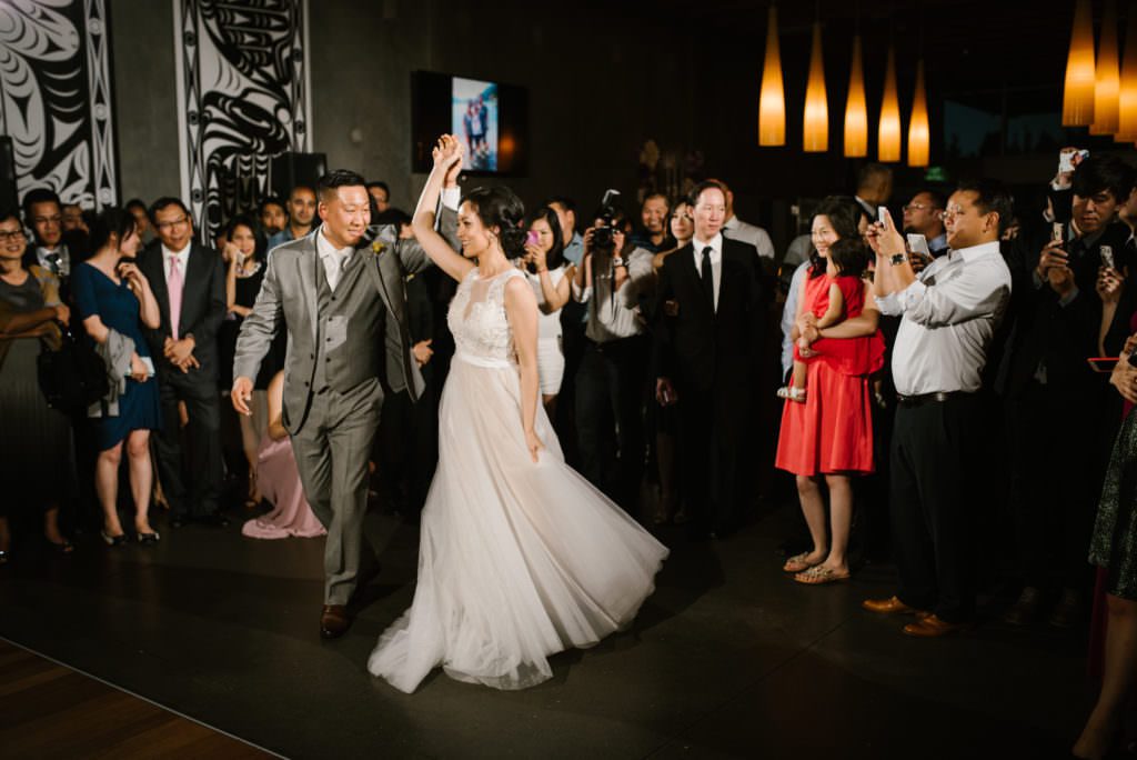 A wedding reception at Novelty-Hill Januik