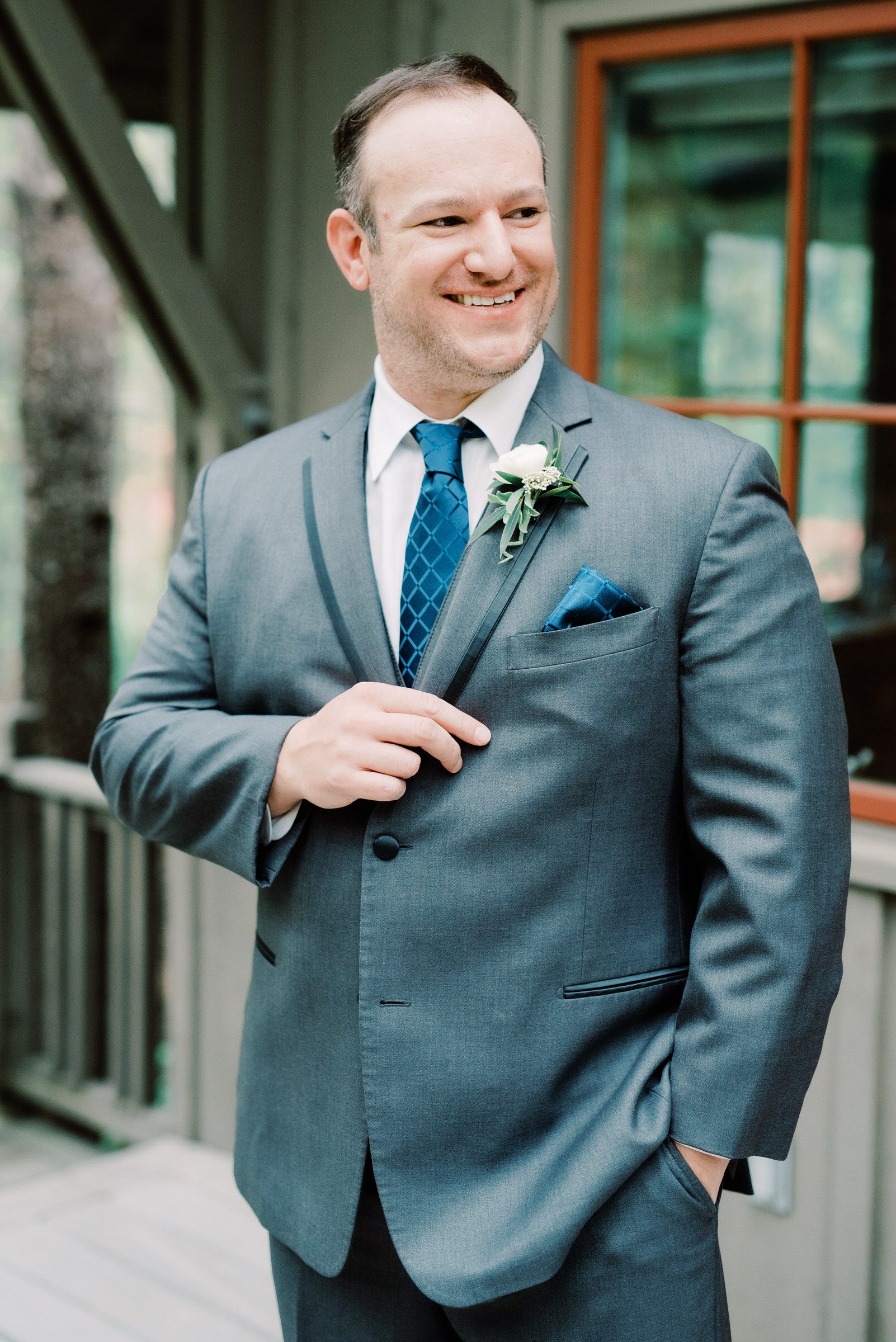 Sleeping Lady Resort weddings: A portrait of Russ, the groom.