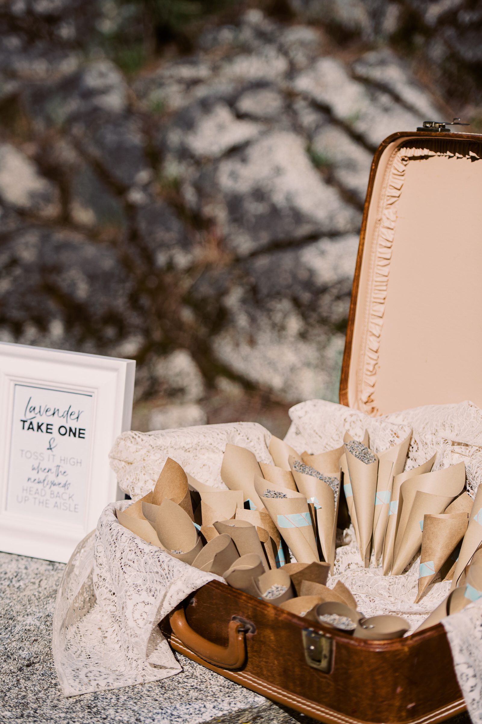 Sleeping Lady Resort weddings: Ceremony lavender for the recessional