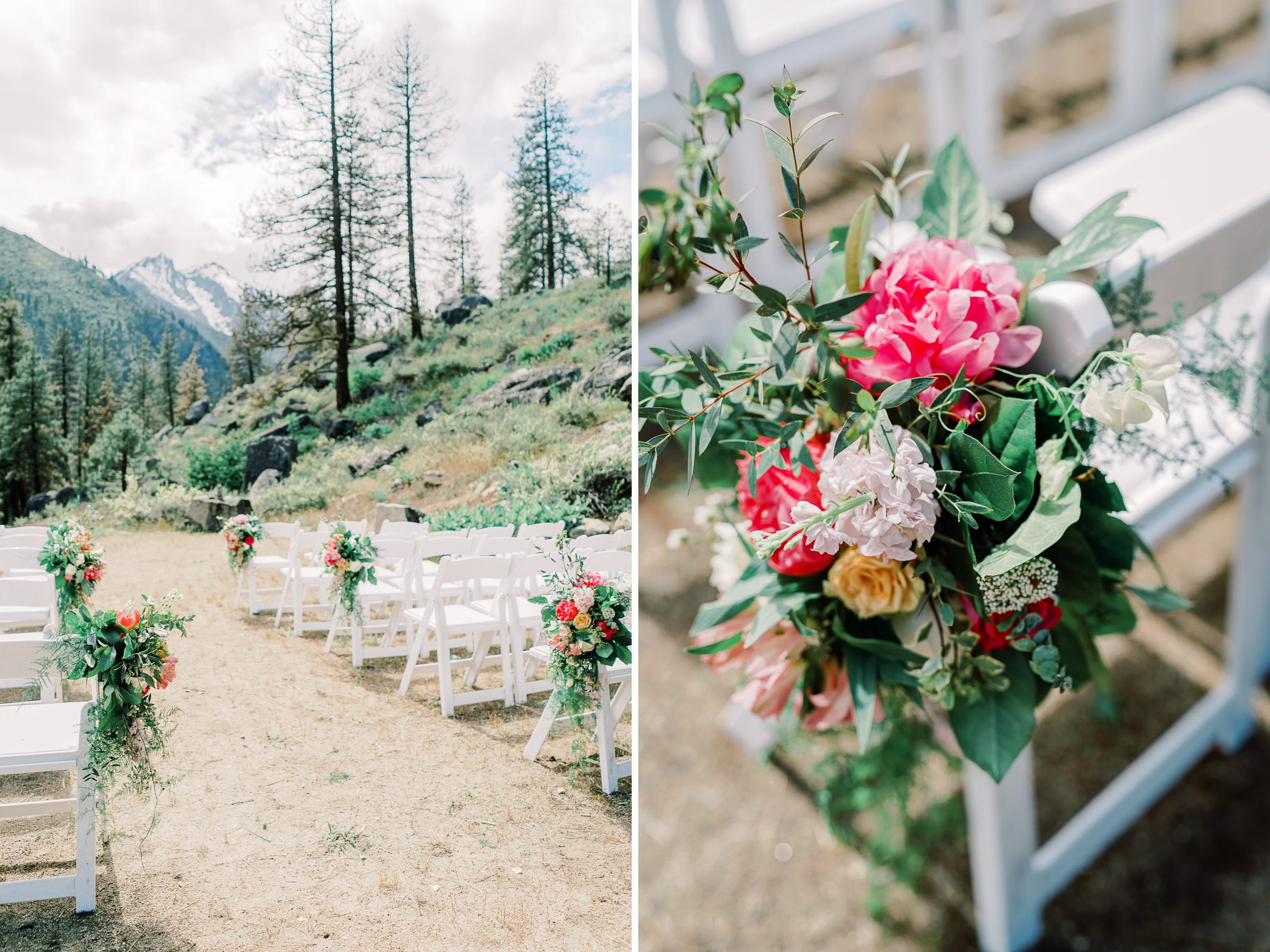 Sleeping Lady Resort weddings: Wedding ceremony decor