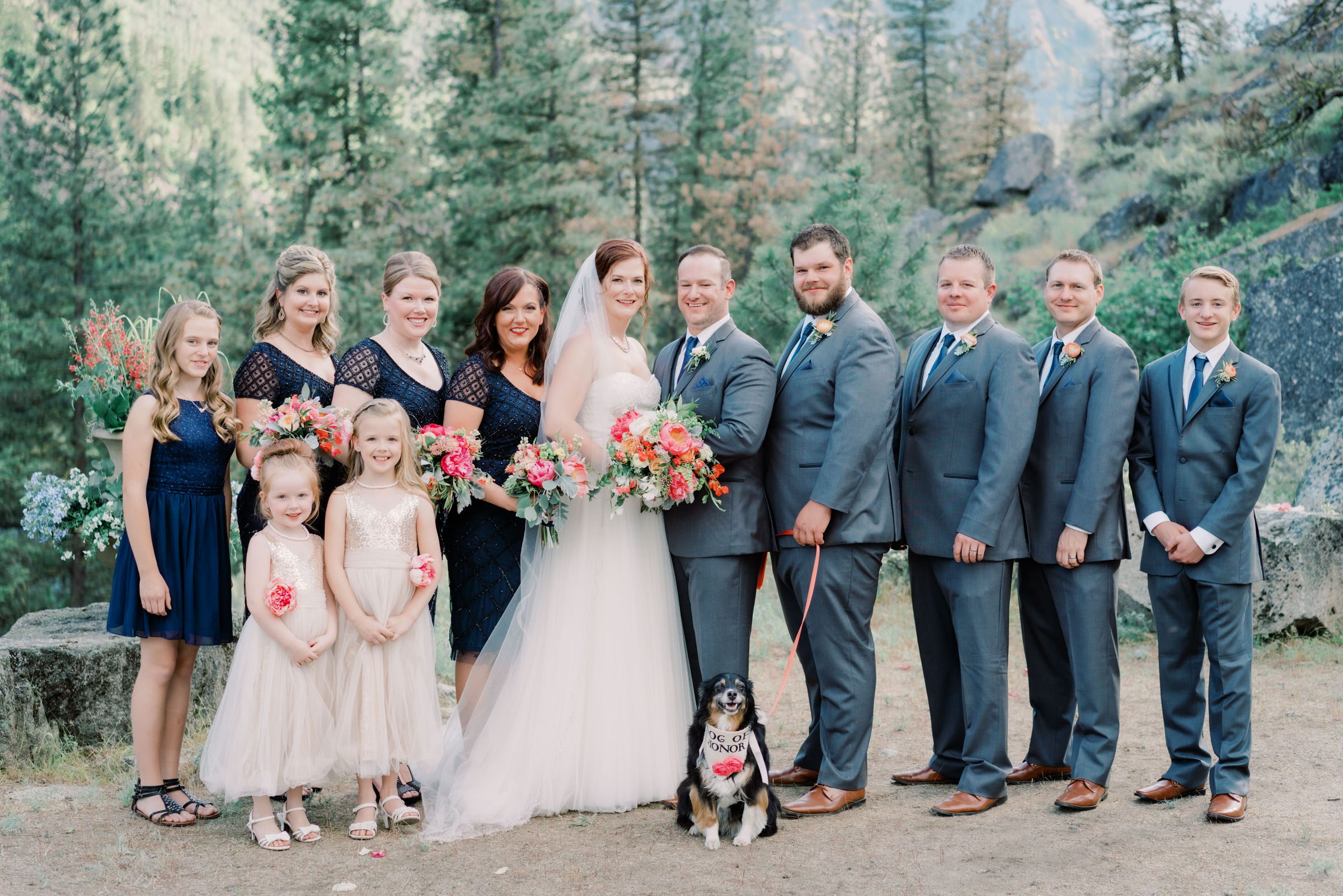 Sleeping Lady Resort weddings: Kristen and Russ' wedding party