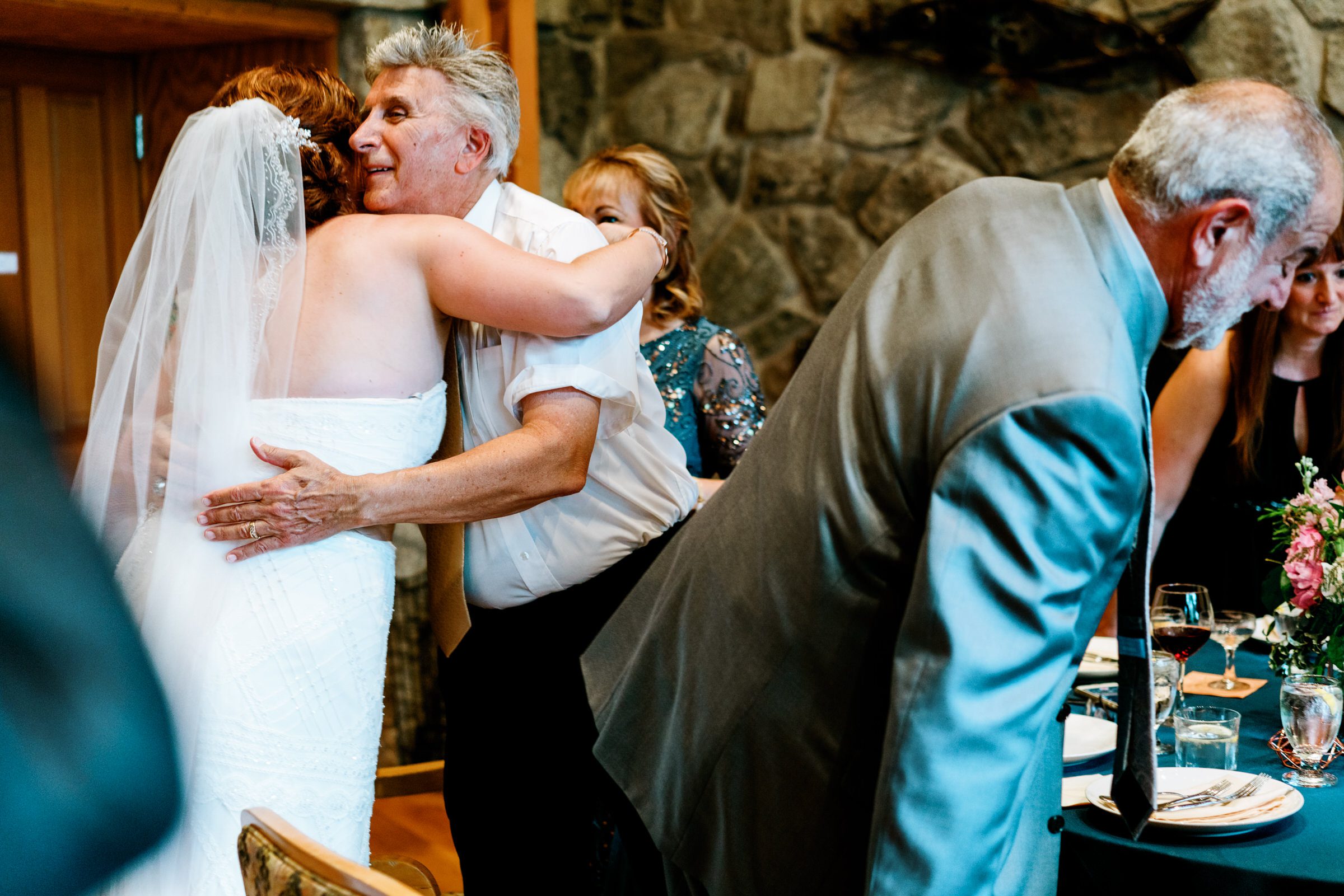 Sleeping Lady Resort weddings: Kristen and Russ wedding reception entrance