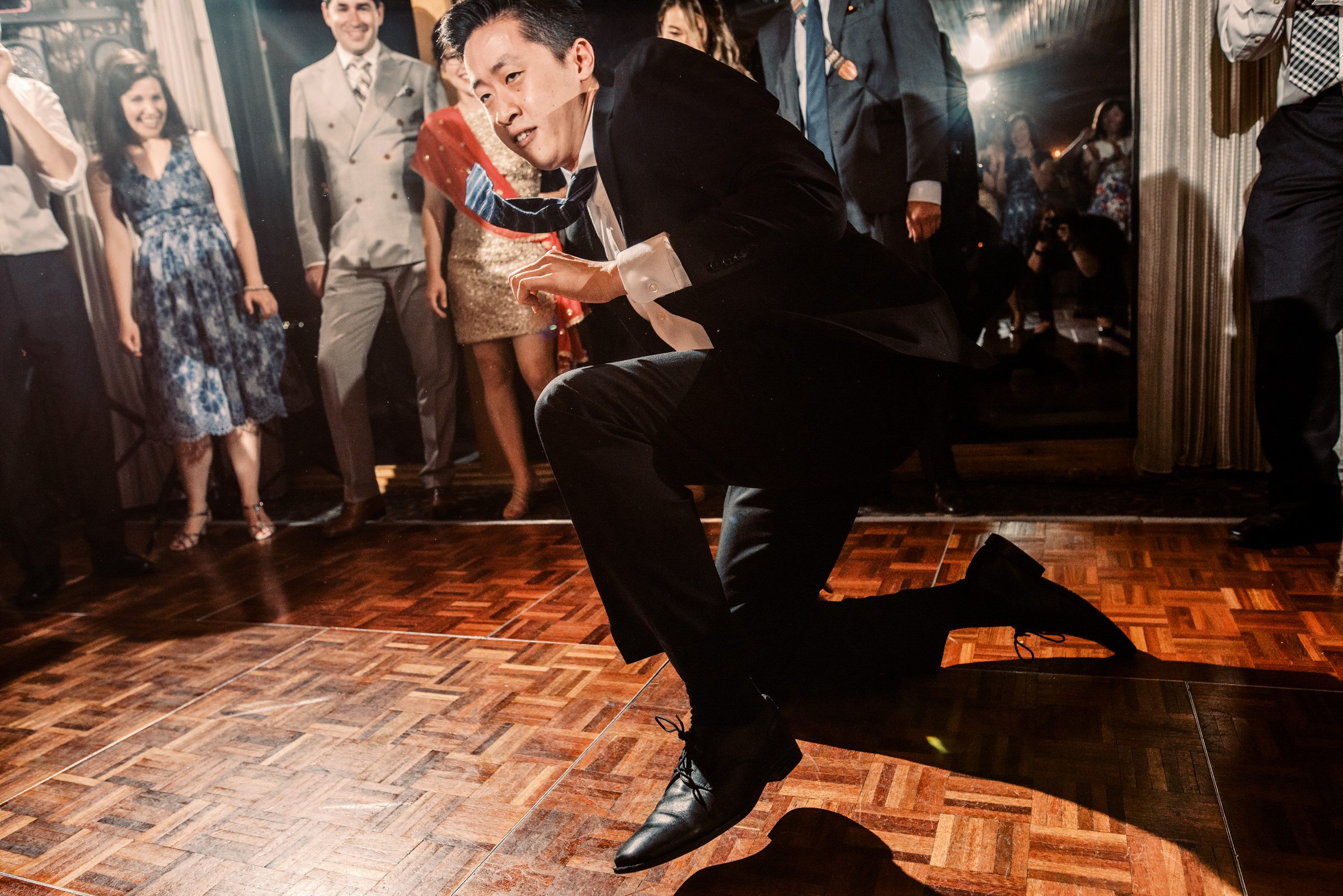 Dance party begins at Kelly and Ash's wedding at The Edgewater