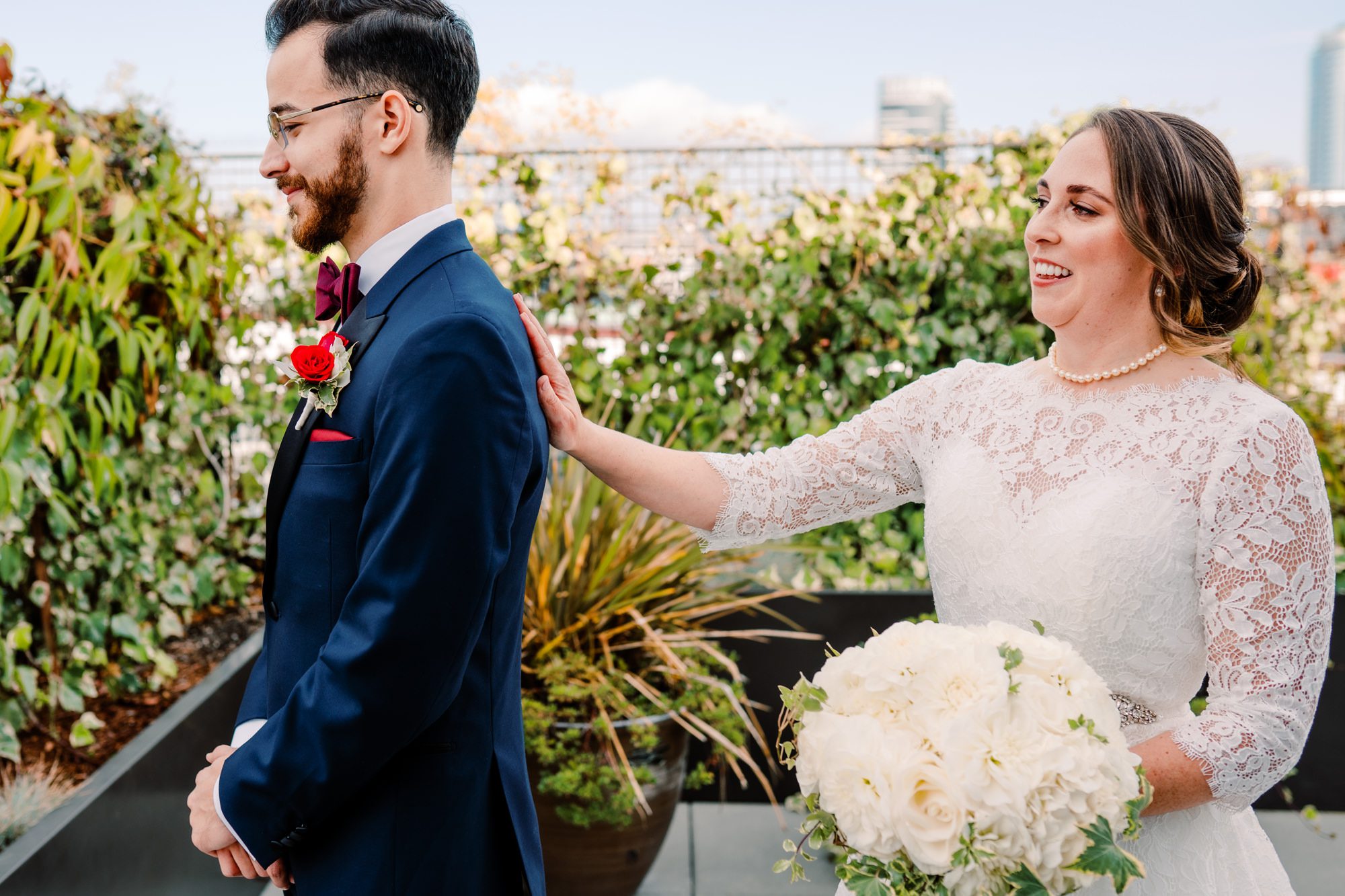 Lauren and Kyle during their First Look