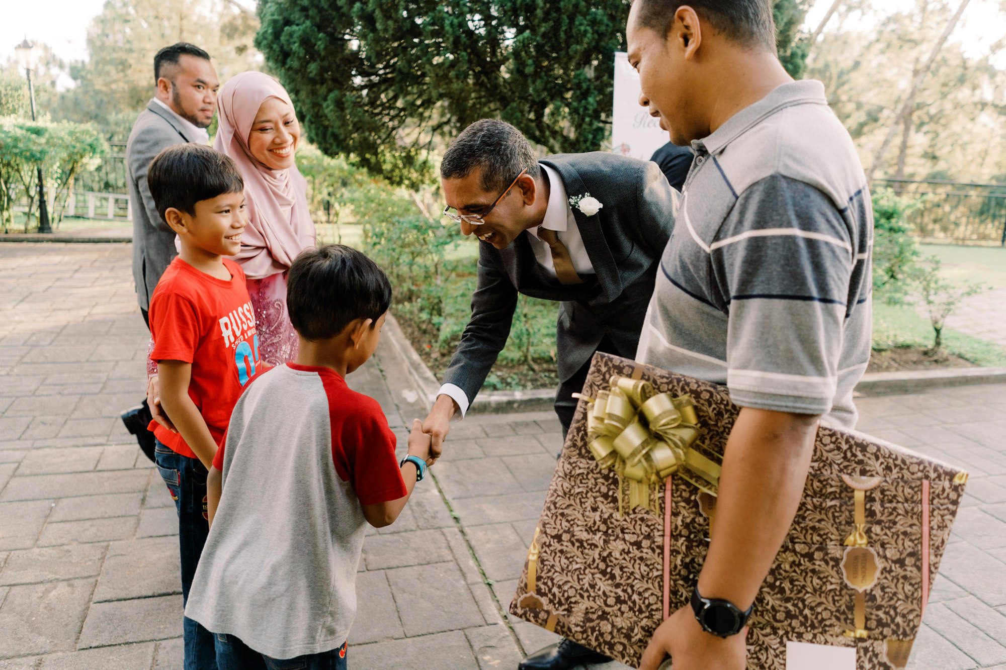 Cocktail hour at Nadira and Dhillon's wedding at Puncak Dani