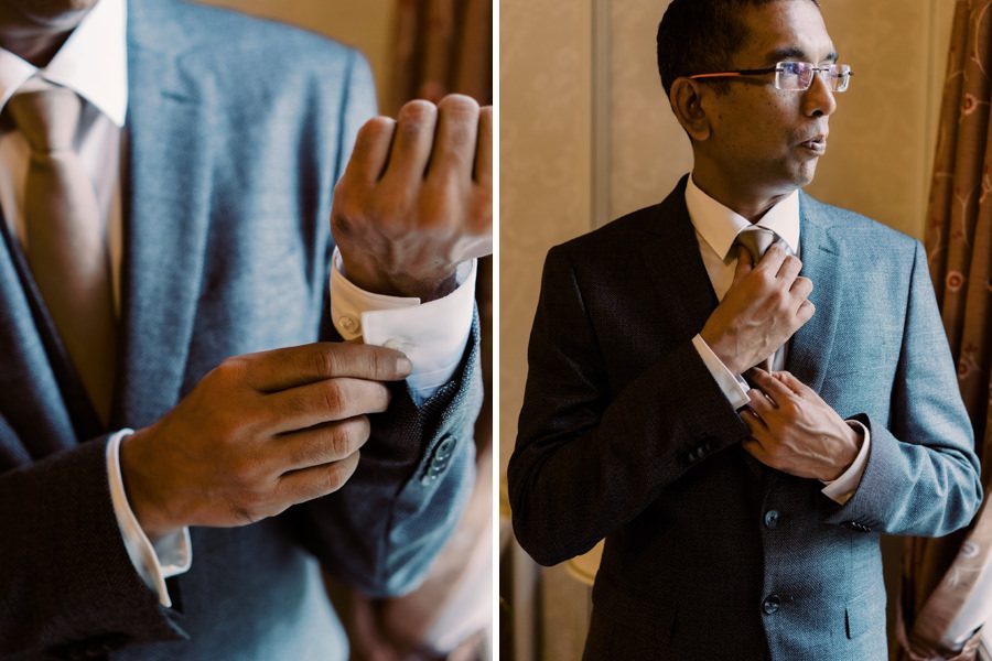 Dhillon getting ready for his wedding