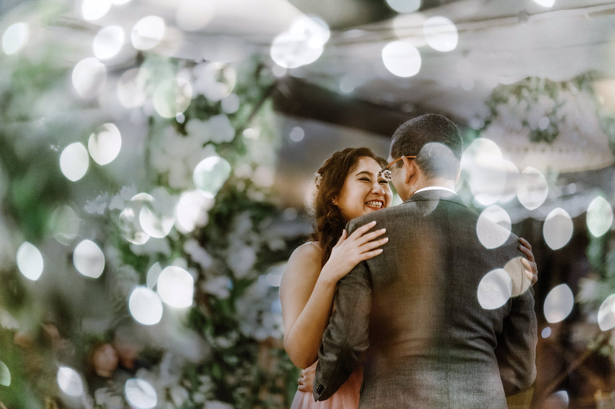 Nadira and Dhillon during their first dance