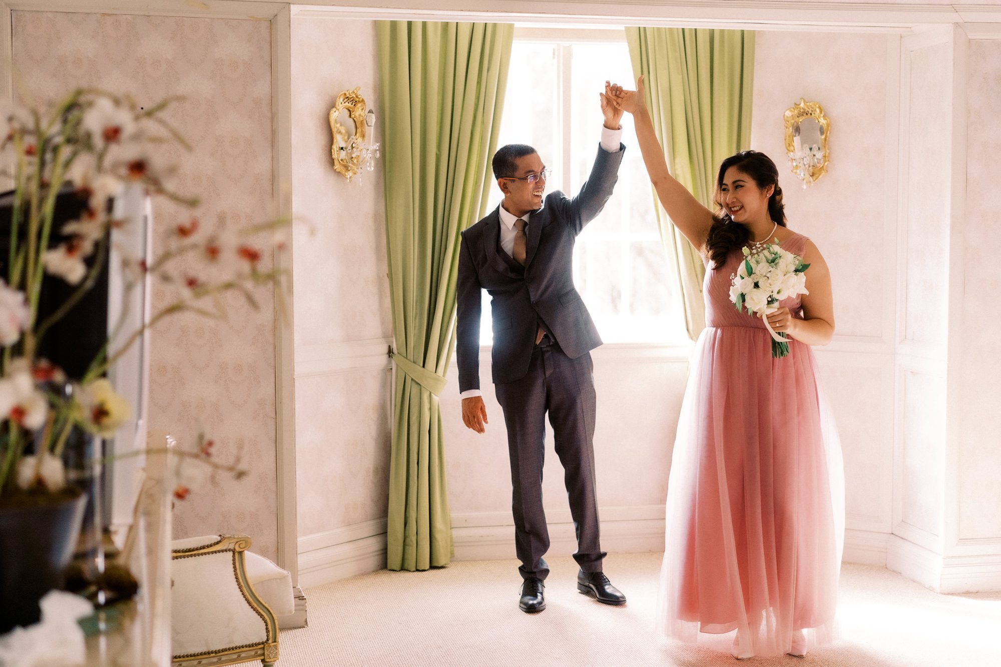 Nadira and Dhillon during their first look