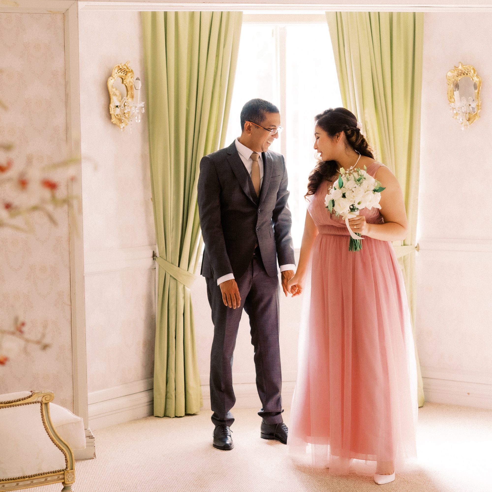 Nadira and Dhillon during their first look