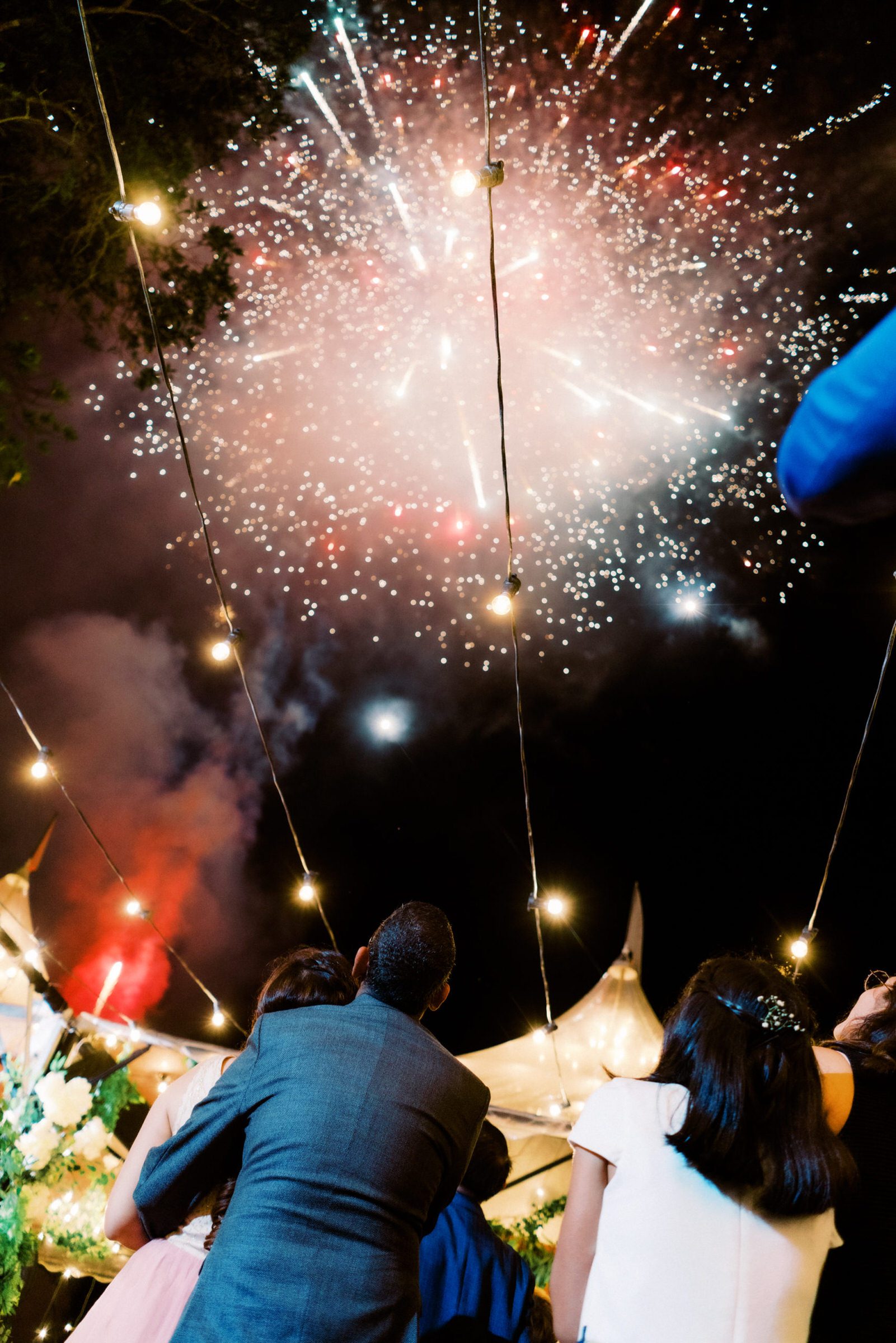 Nadira and Dhillon enjoy fireworks with their guests 2