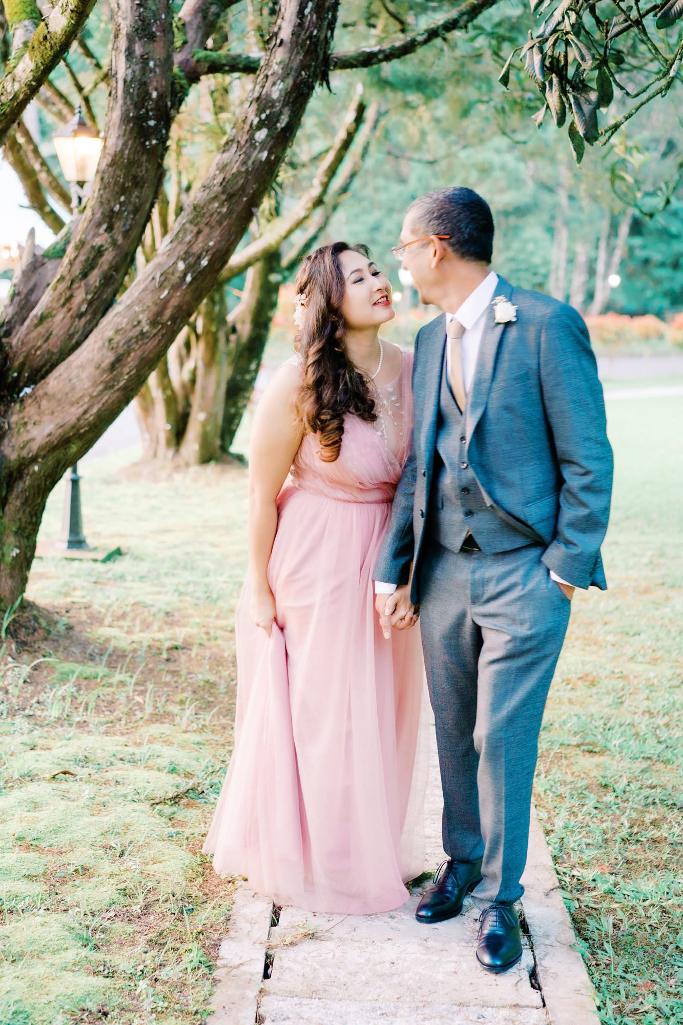 Nadira and Dhillon pose for some wedding portraits