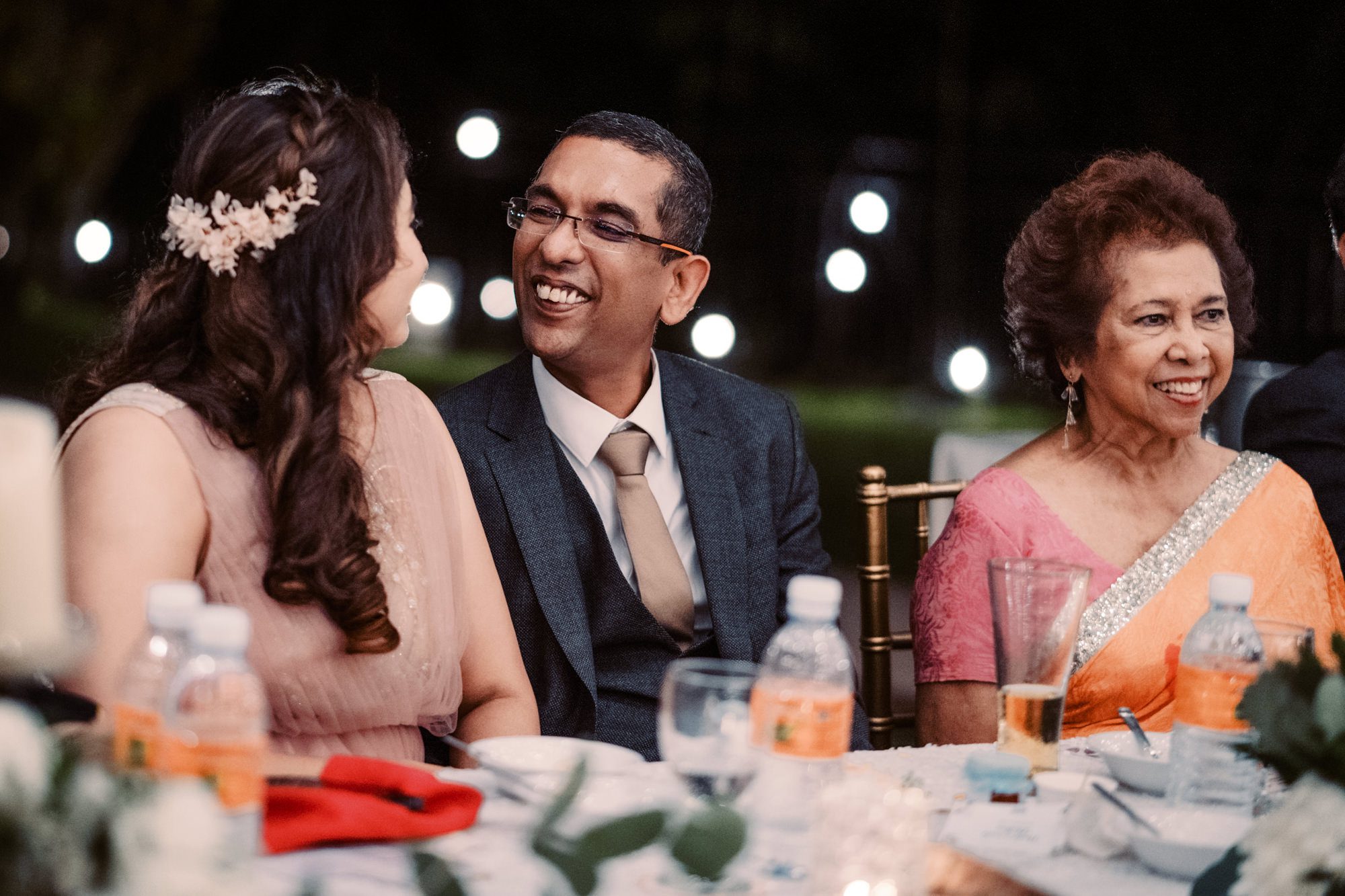 Nadira and Dhillon react to their siblings' speeches