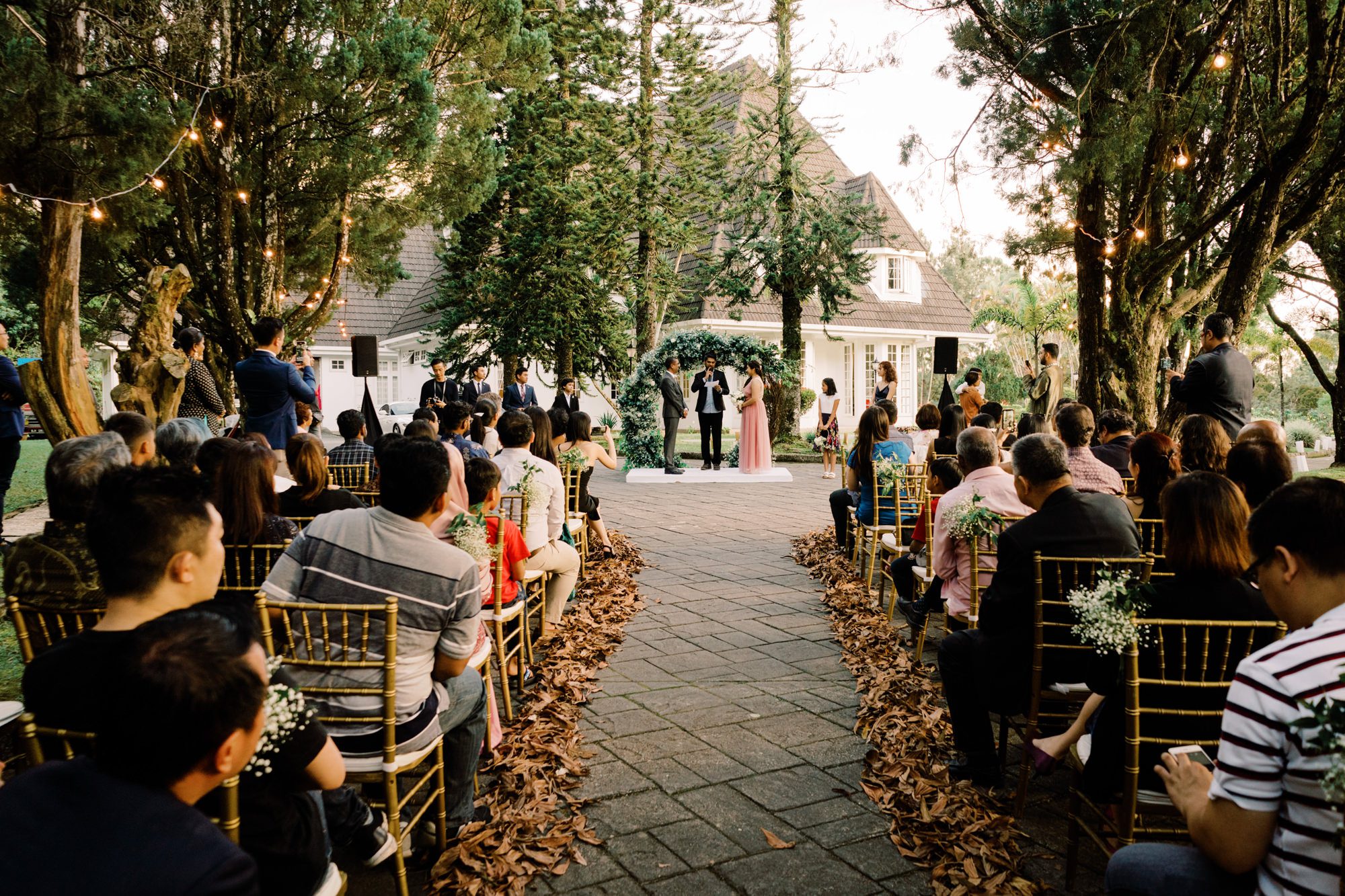 Nadira and Dhillon's wedding at Puncak Dani