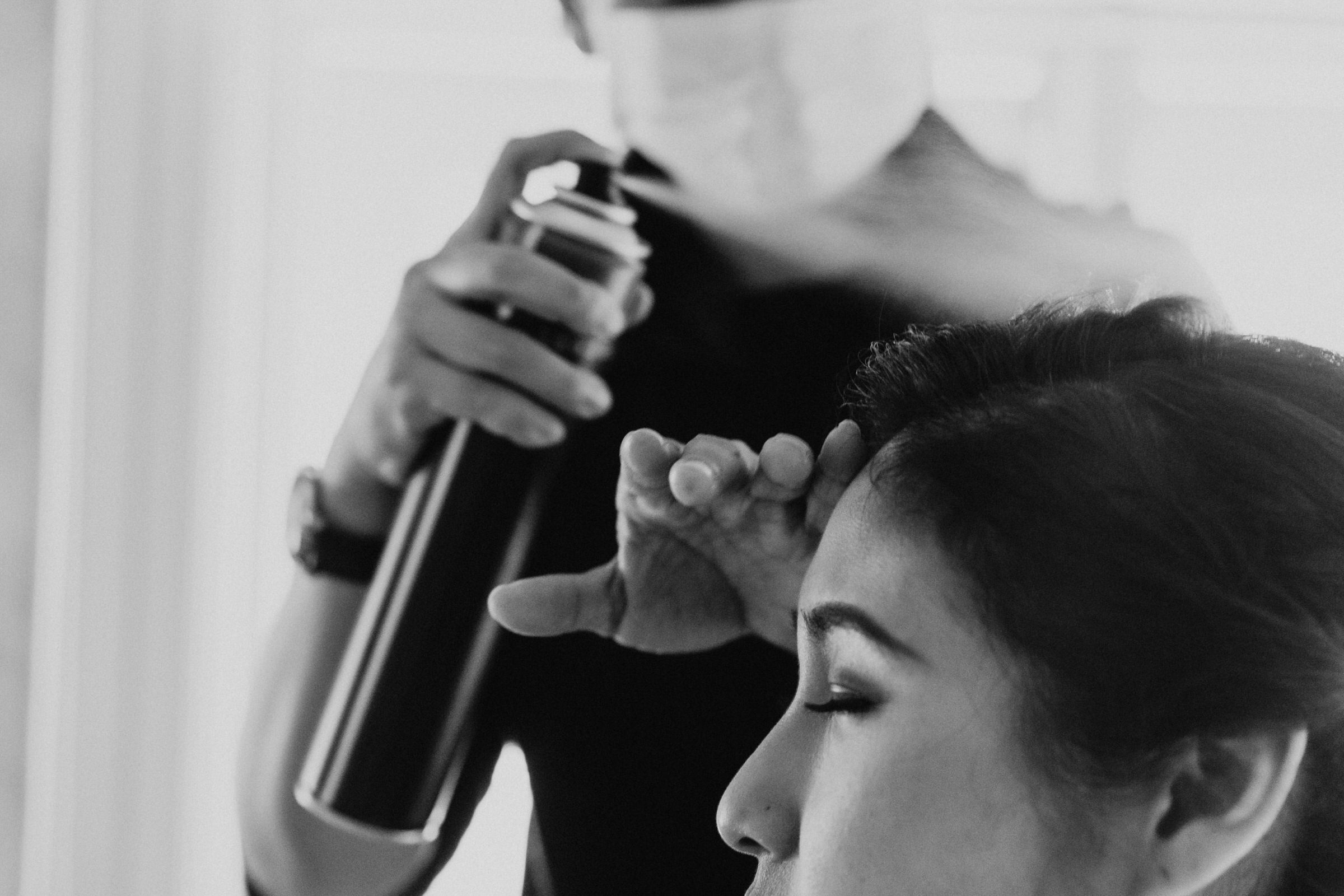 Nadira getting her hair and makeup done 2