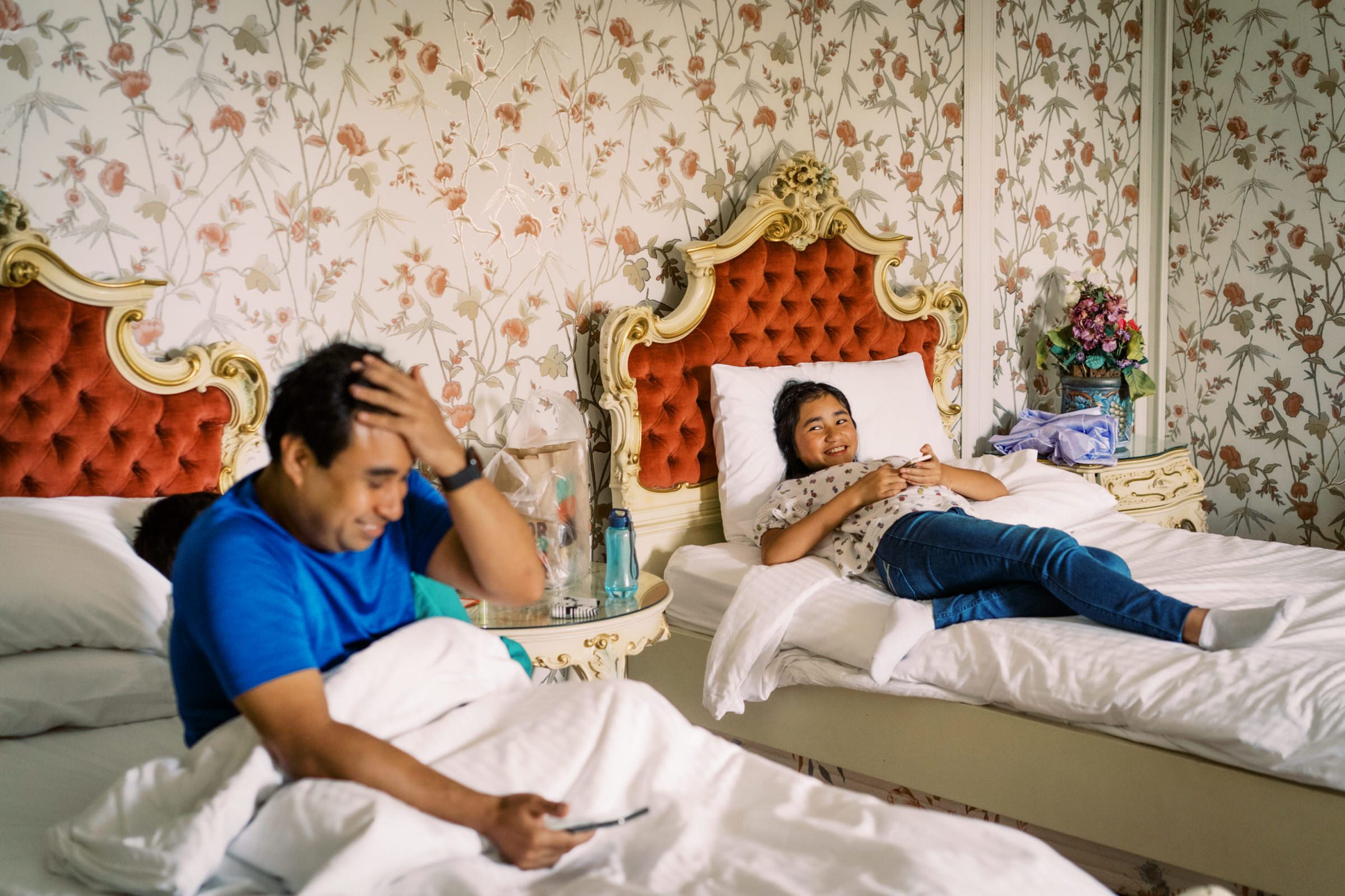 Nadira's brother and niece getting up for the big day!