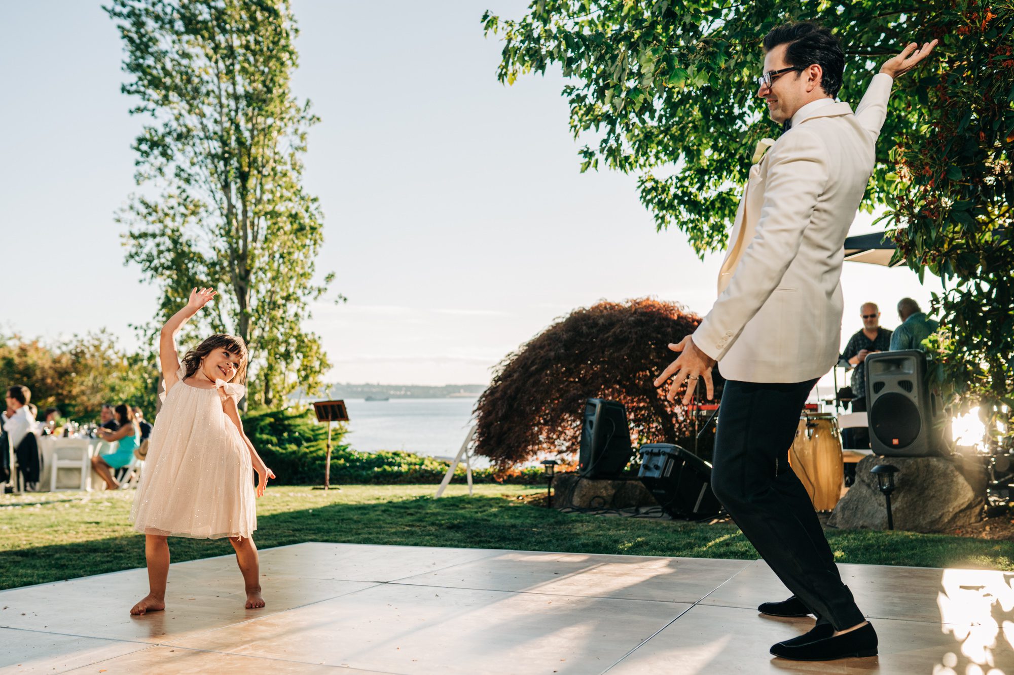 Sage dances with his niece.