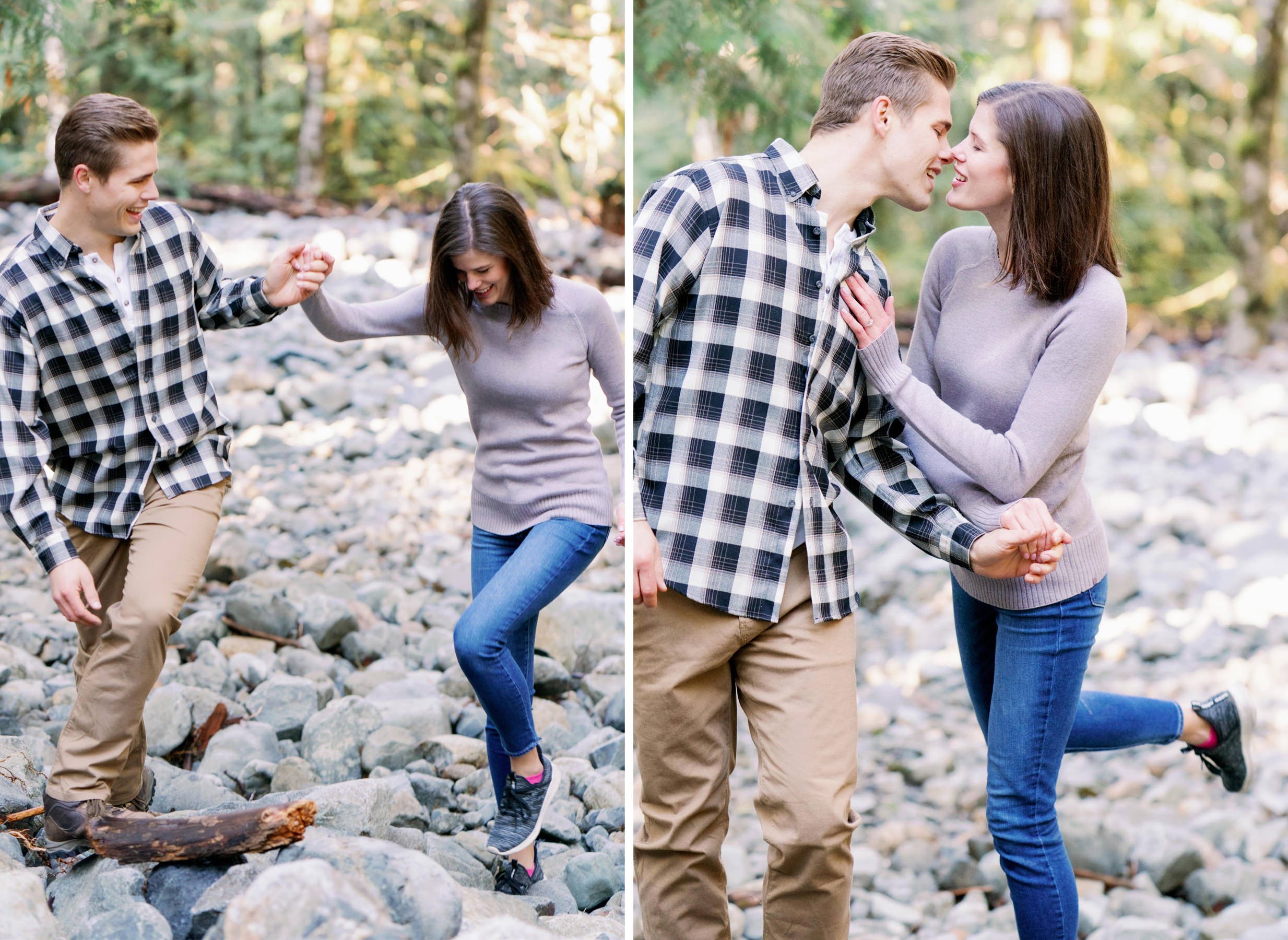 Seattle engagement portraits a walk after breakfast 4