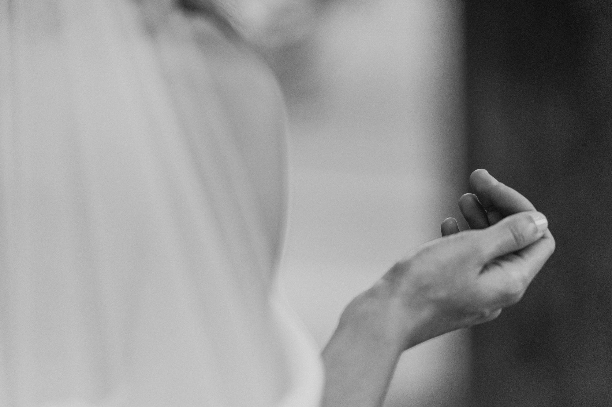 Wedding at Sacred Heart Church Seattle: Wedding at Sacred Heart Church Seattle: Bride Tennie prays