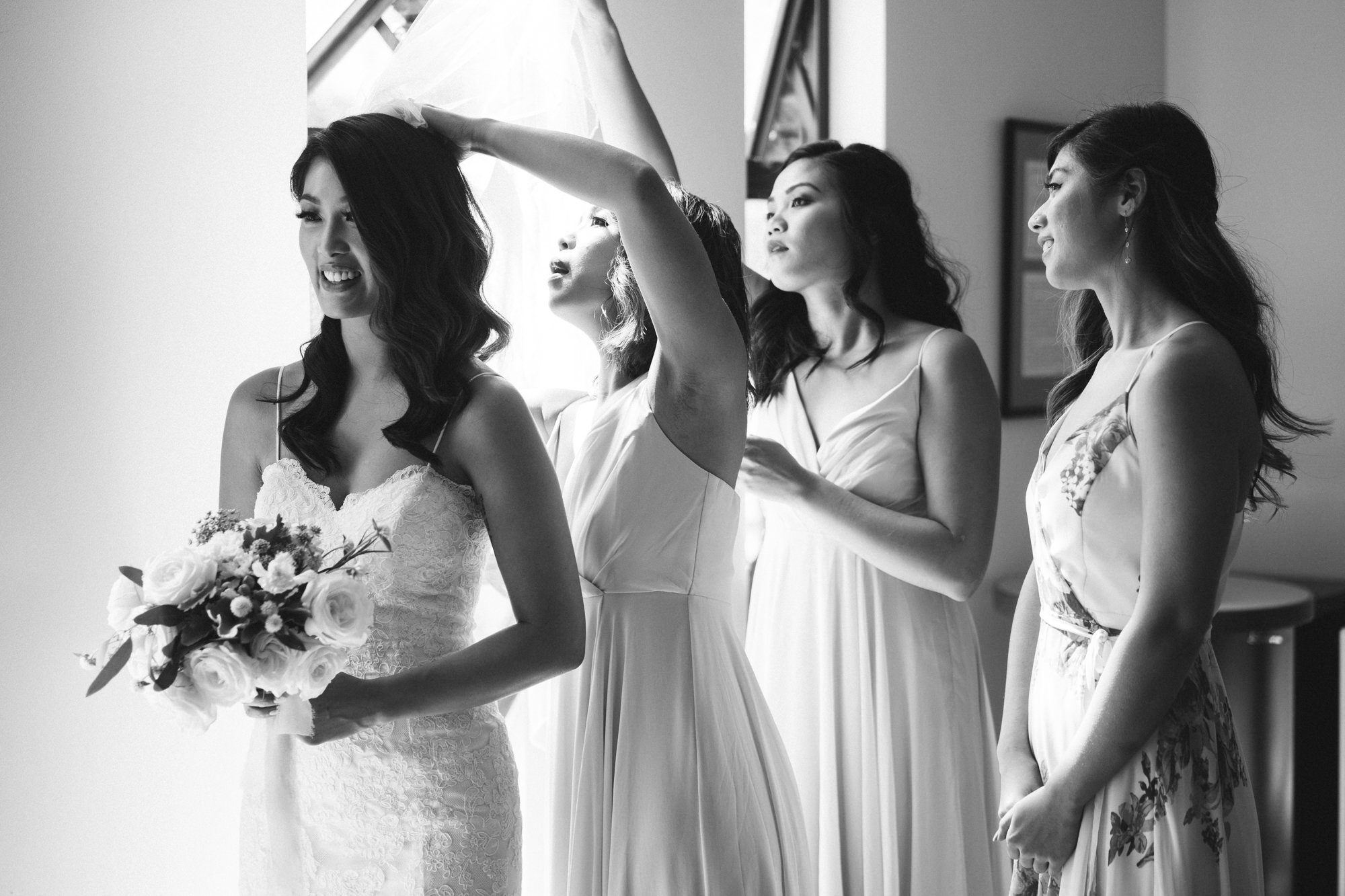 St Anne's Catholic Church wedding: Bride getting ready