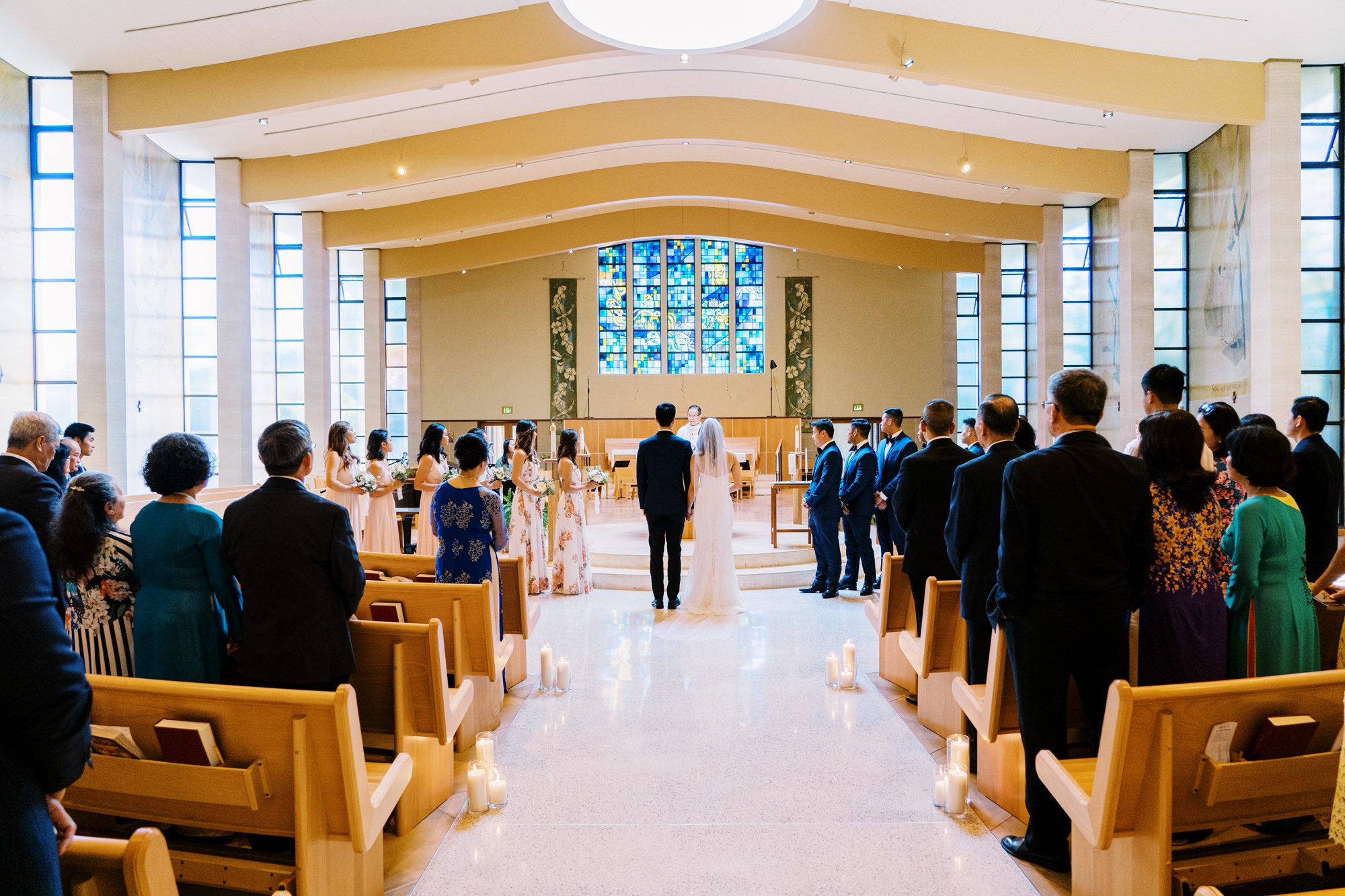St Anne's Catholic Church wedding: Lynda and John