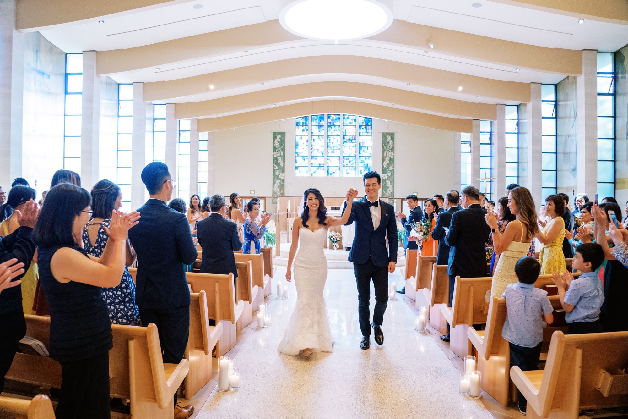 St Anne's Catholic Church wedding: Lynda and John are married!