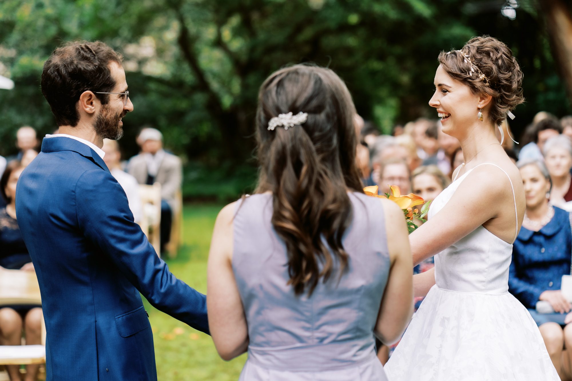 Seattle wedding photographer: Amy and Scott wedding ceremony in the garden Seattle wedding photographer: Amy and Scott wedding ceremony in the garden