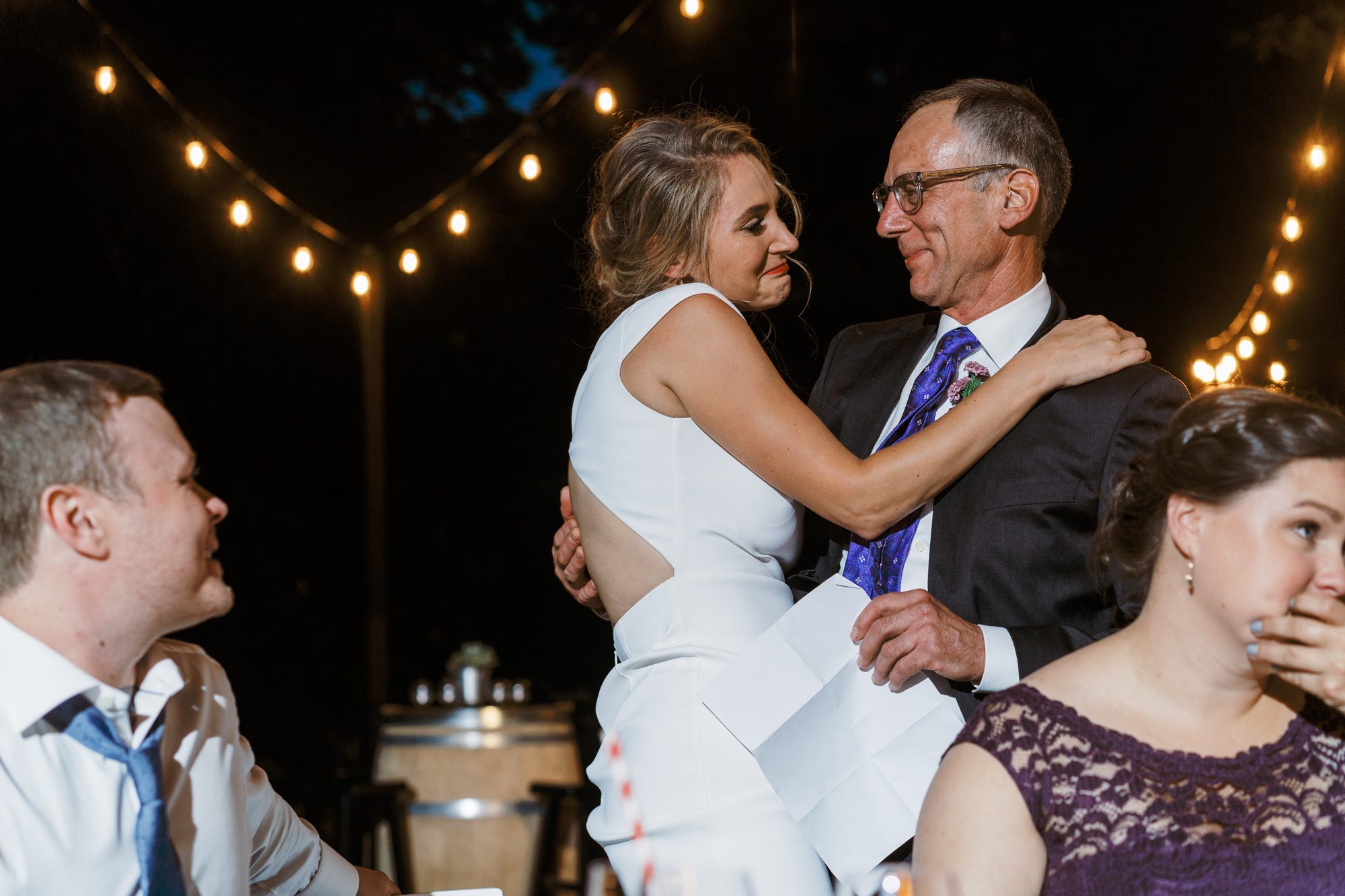 JM Cellars Wedding Reception: Kayley and Brian father of the bride toast