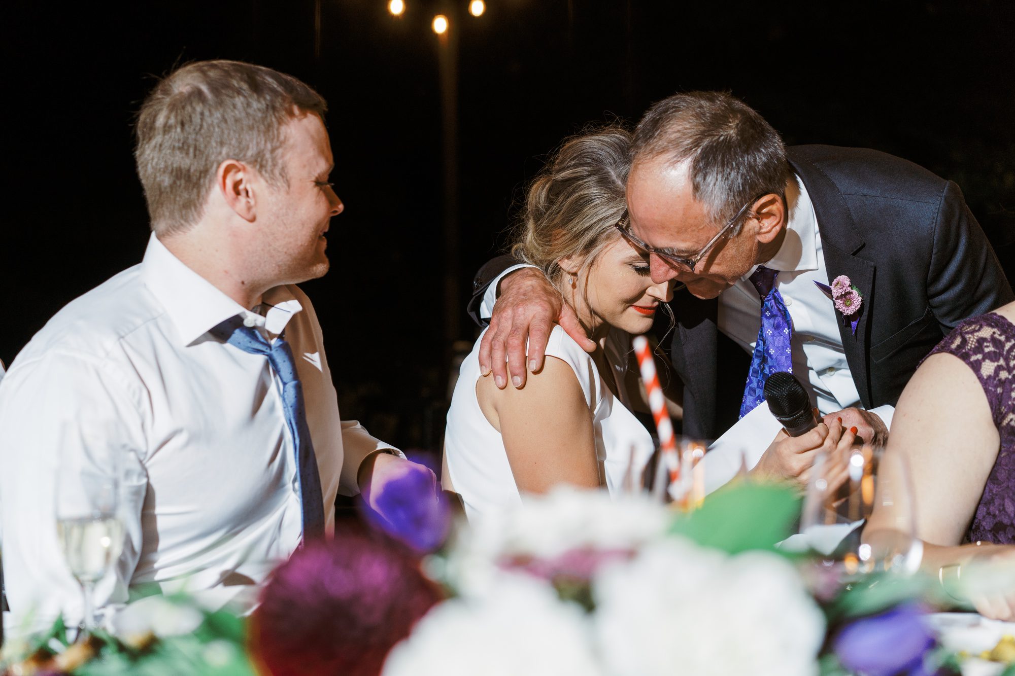 JM Cellars Wedding Reception: Kayley and Brian father of the bride toast