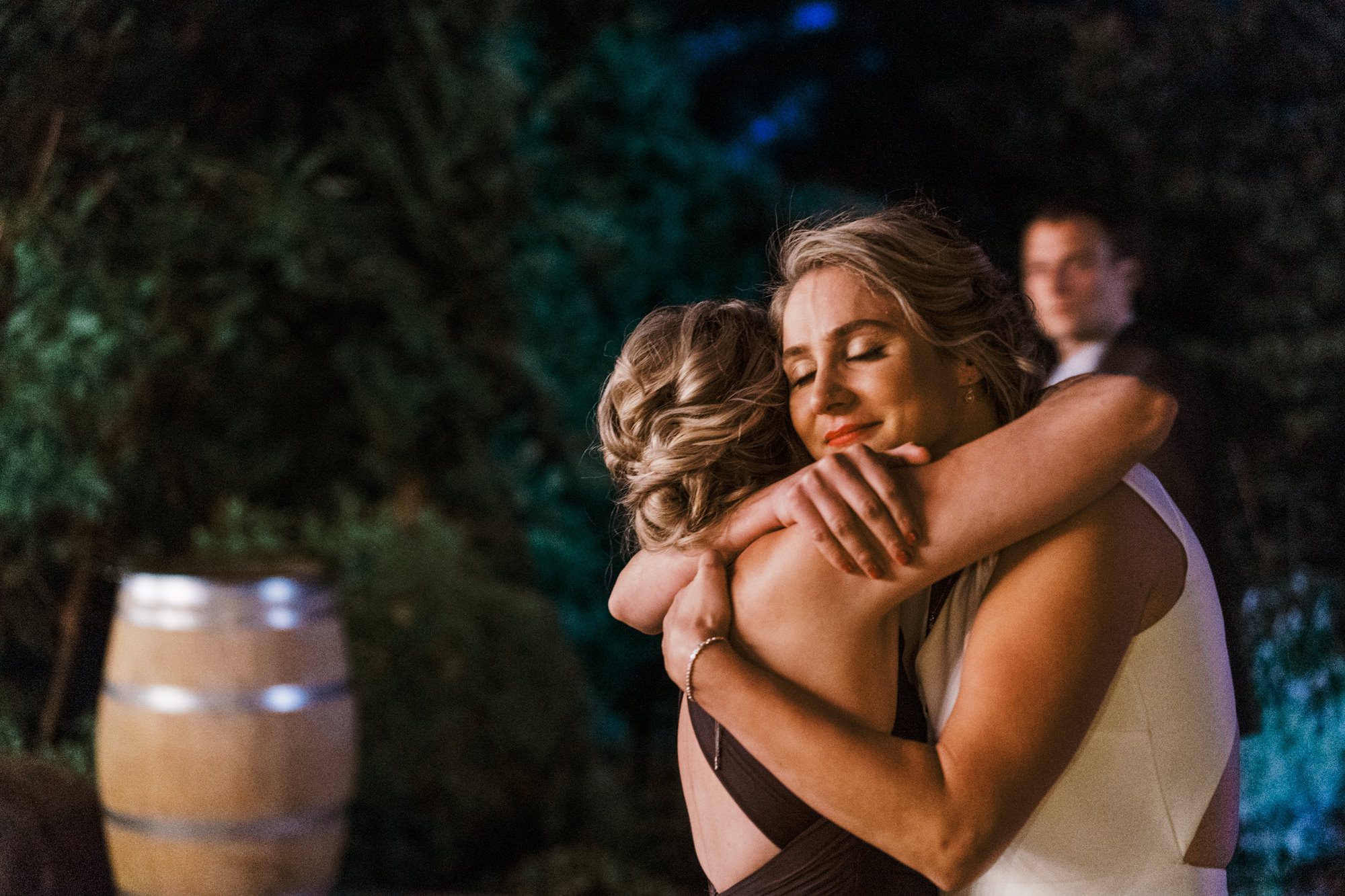 JM Cellars Wedding Reception: Kayley and Brian toast moments
