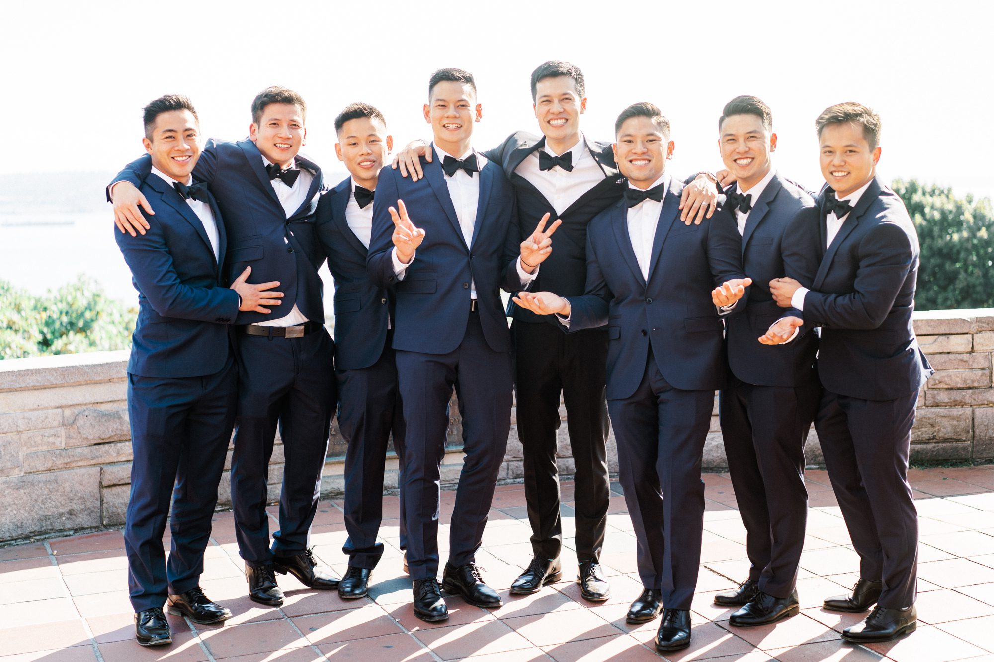 Parsons Garden weddings: John and groomsmen