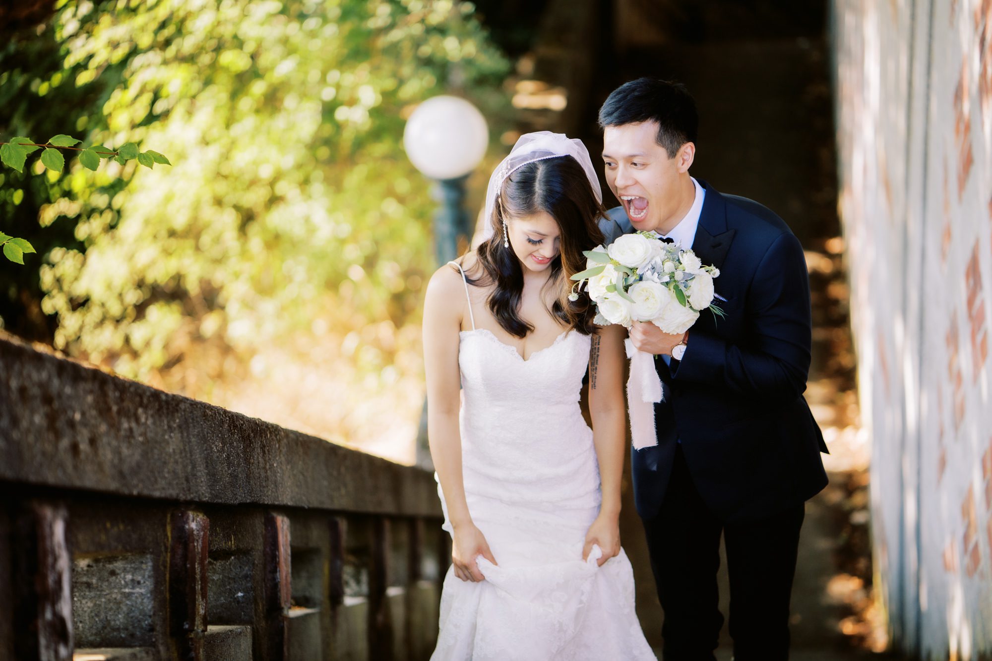 Parsons Garden weddings: Lynda and John wedding portraits