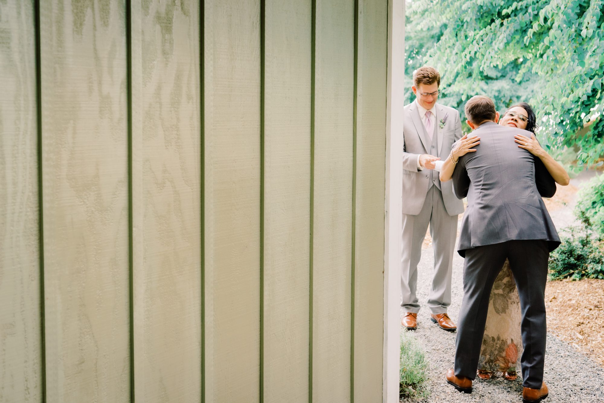 Lindsay and Andres: Post ceremony hugs Lindsay and Andres: Post ceremony hugs