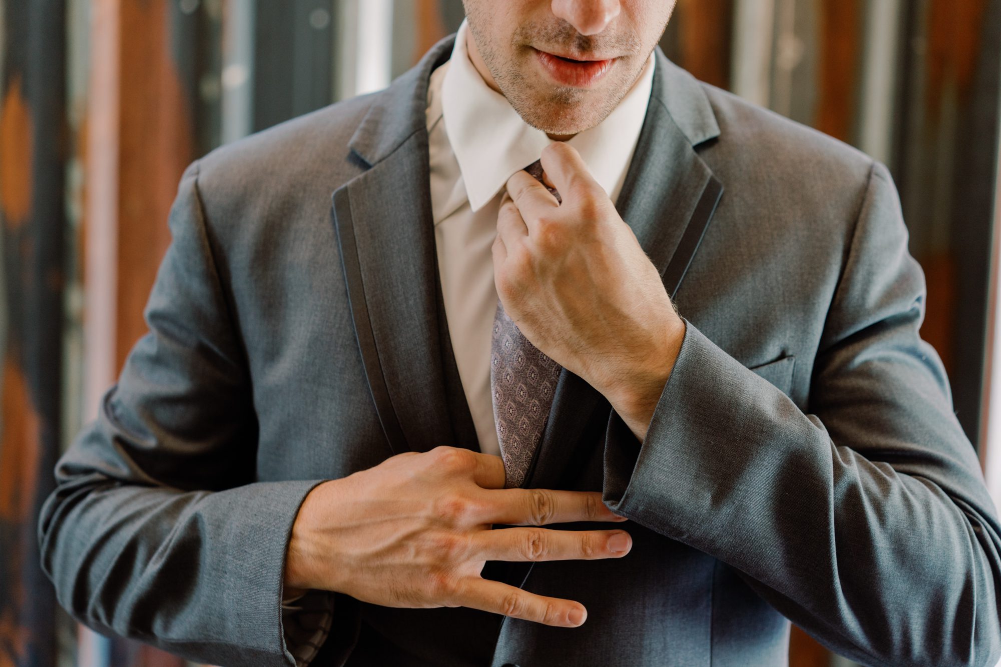 Groom Andres gets ready Groom Andres gets ready
