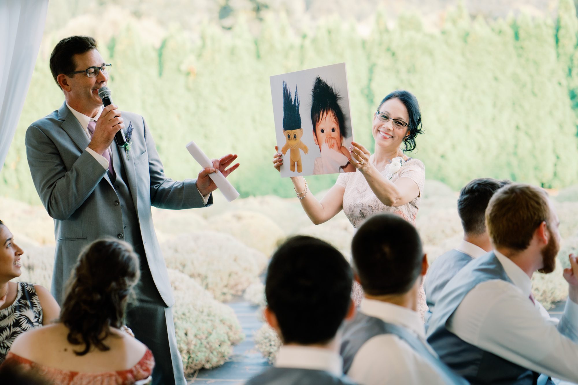 Woodinville Lavender Farm weddings: Toasts