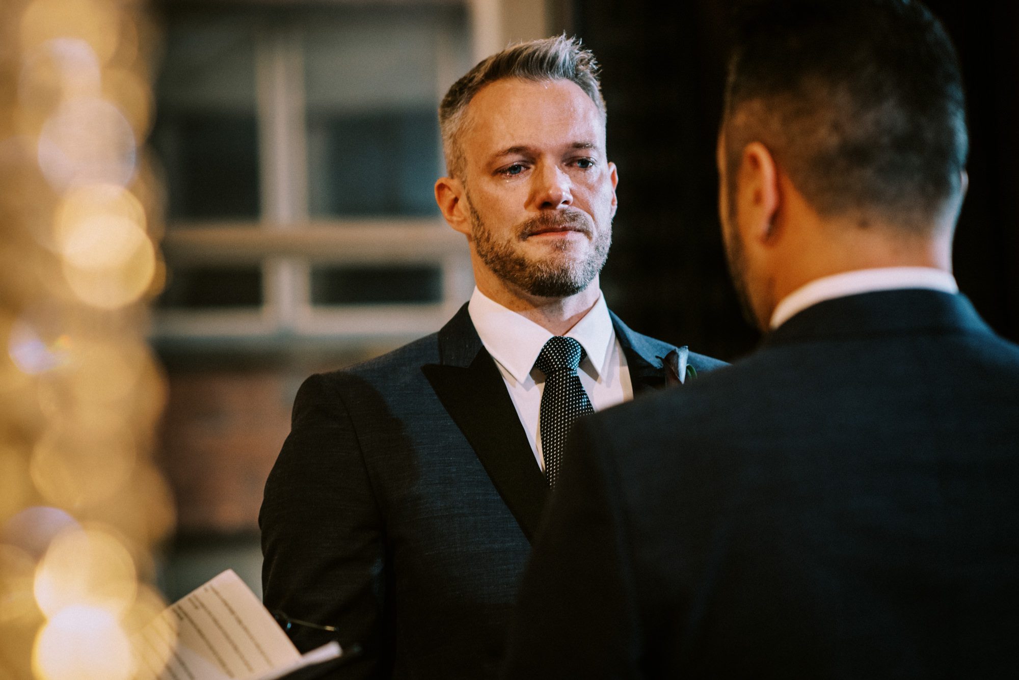 Ring exchange at Michael and Justin's wedding Ring exchange at Michael and Justin's wedding