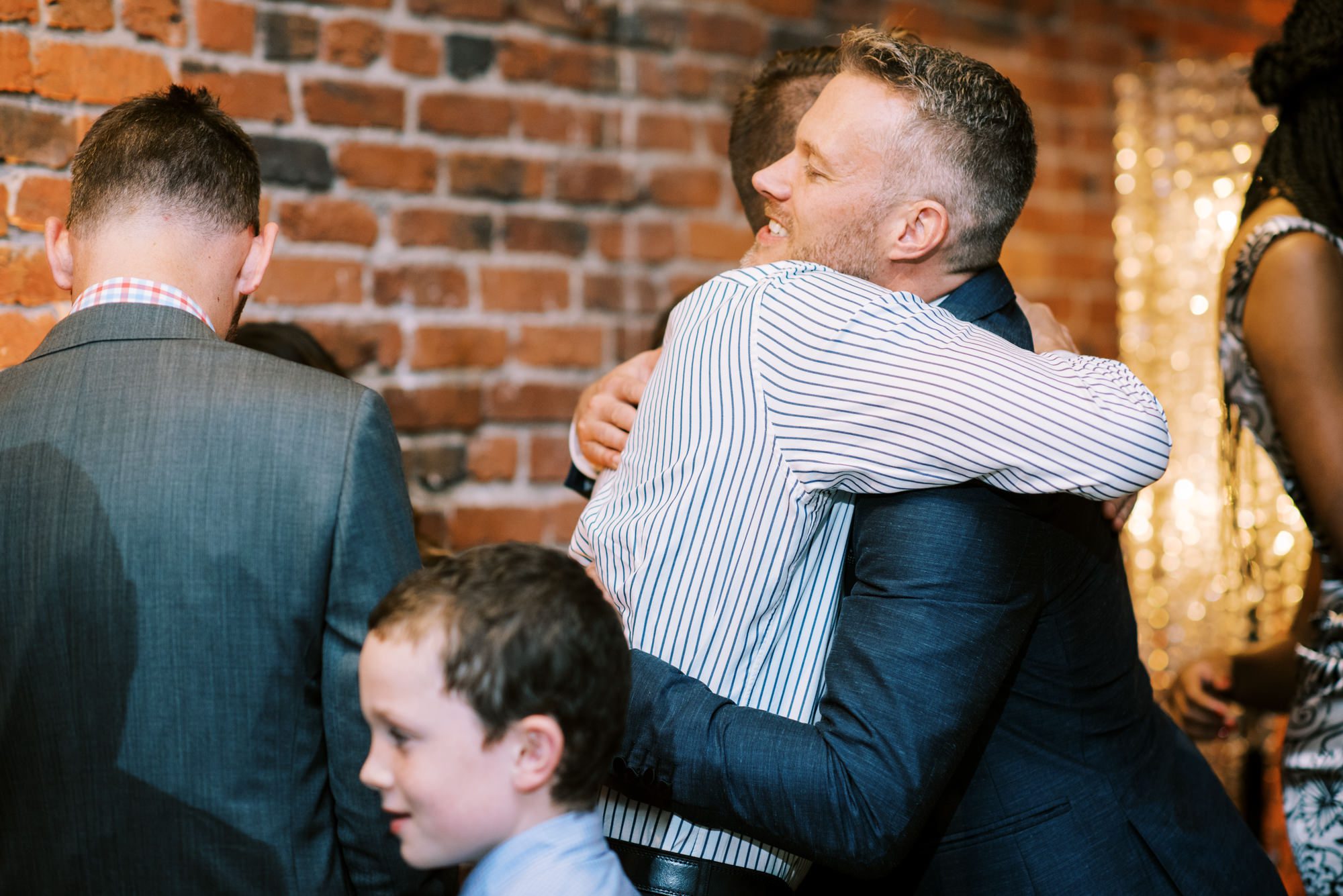 Alexis Royal Sonesta Hotel Hotel wedding: Michael and Justin post wedding reception toast moments