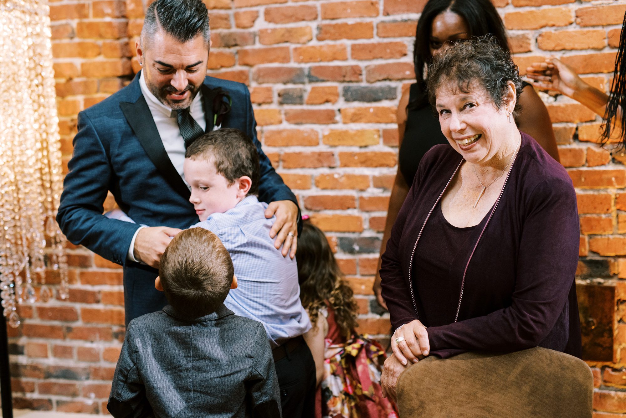 Alexis Royal Sonesta Hotel Hotel wedding: Michael and Justin post wedding reception toast moments