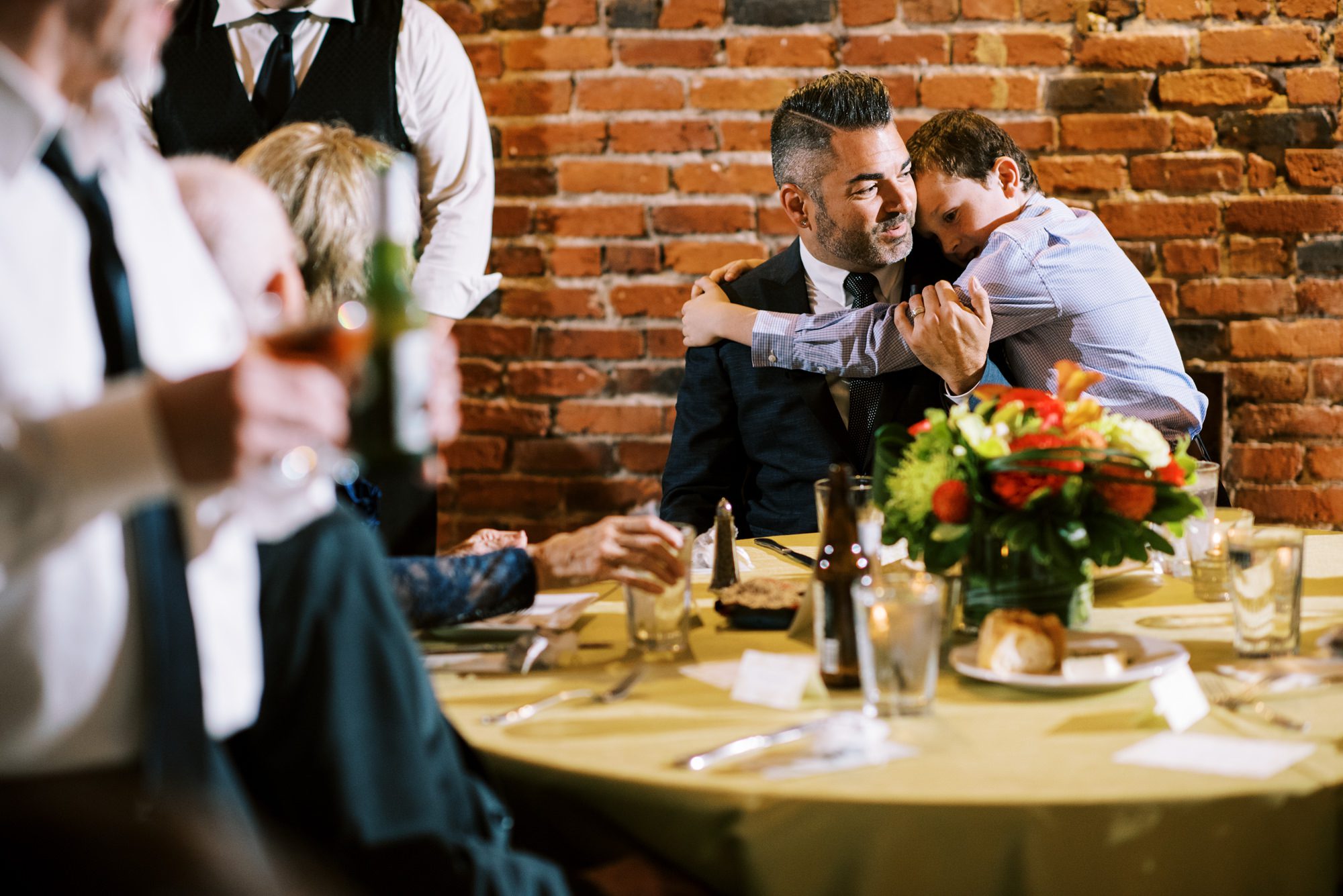 Alexis Royal Sonesta Hotel Hotel wedding: Michael and Justin post wedding reception toast moments